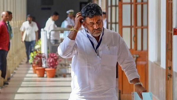 <div class="paragraphs"><p>KPCC President and Karnataka Deputy Chief Minsiter D.K. Shivakumar during the voting for Rajya Sabha elections at the Vidhana Soudha, in Bengaluru, Tuesday, Feb. 27, 2024. </p></div>