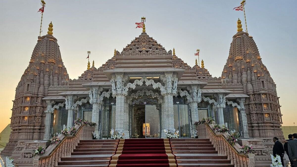 <div class="paragraphs"><p>The BAPS Hindu Mandir during its inauguration ceremony, in Abu Dhabi, UAE.</p></div>