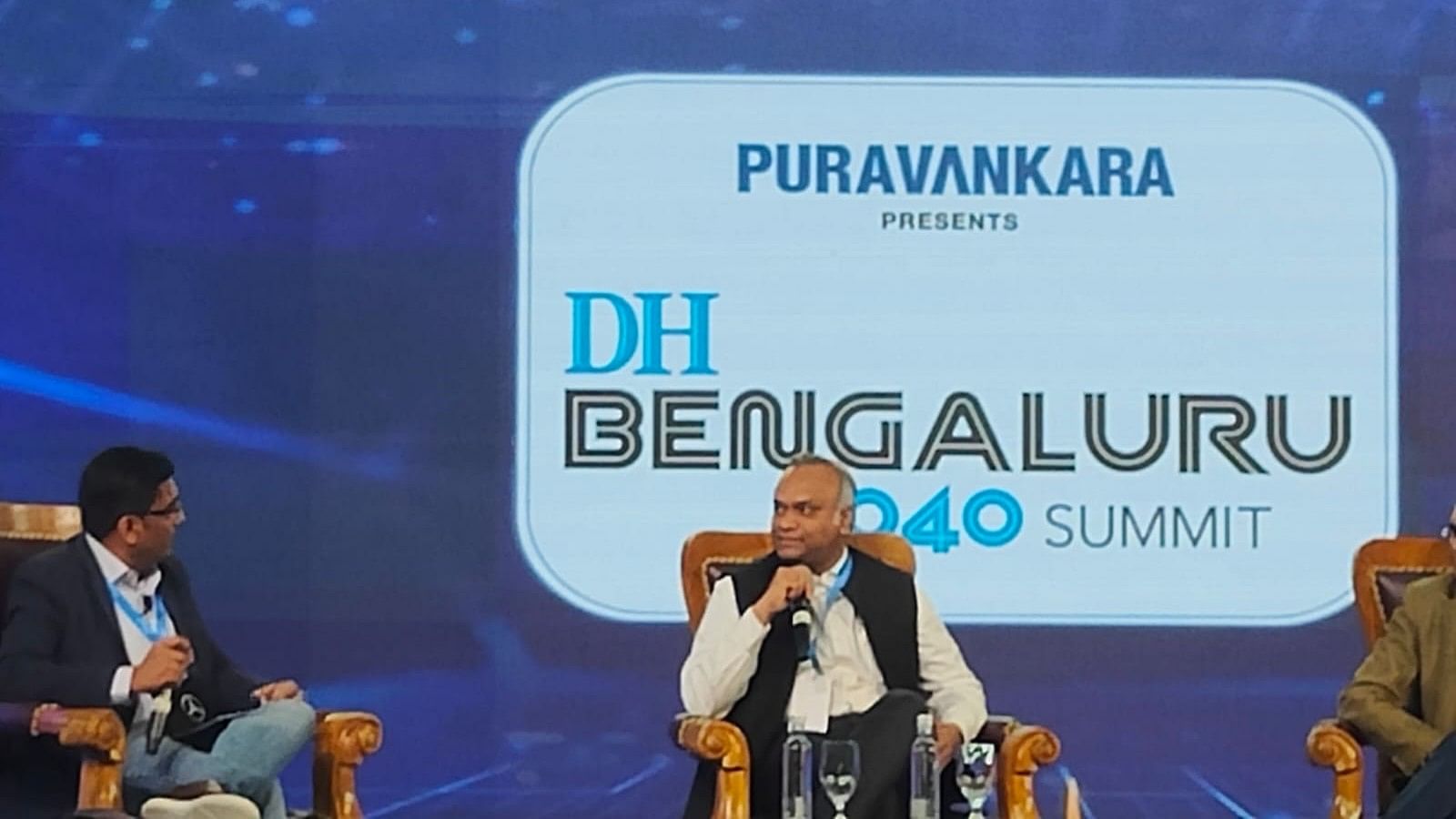 <div class="paragraphs"><p>Priyank Kharge, Minister for IT/BT speaks at the DH Bengaluru 2040 Summit, Feb 17, 2024.</p></div>