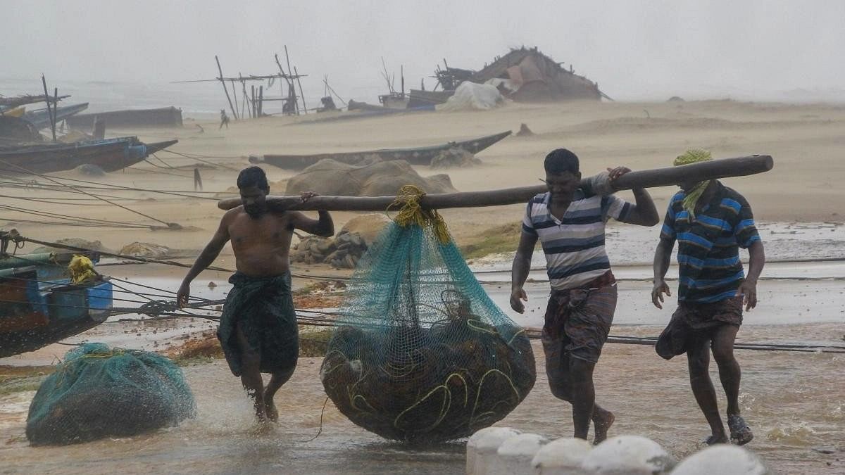 <div class="paragraphs"><p> Representative image showing fishermen at a shore.</p></div>