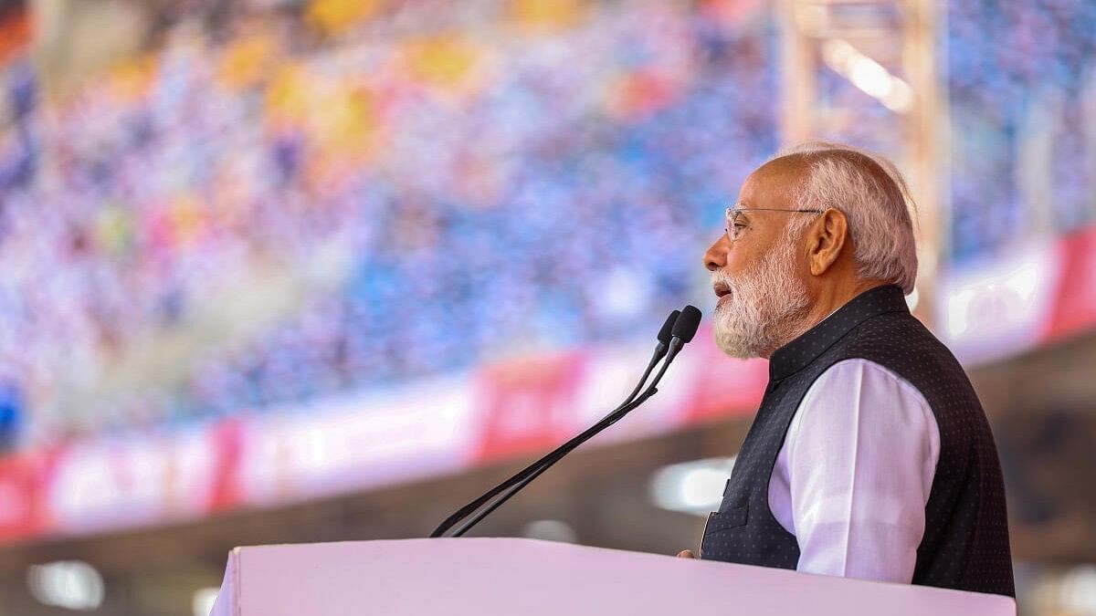 <div class="paragraphs"><p>Prime Minister Narendra Modi in Gujarat.&nbsp;</p></div>