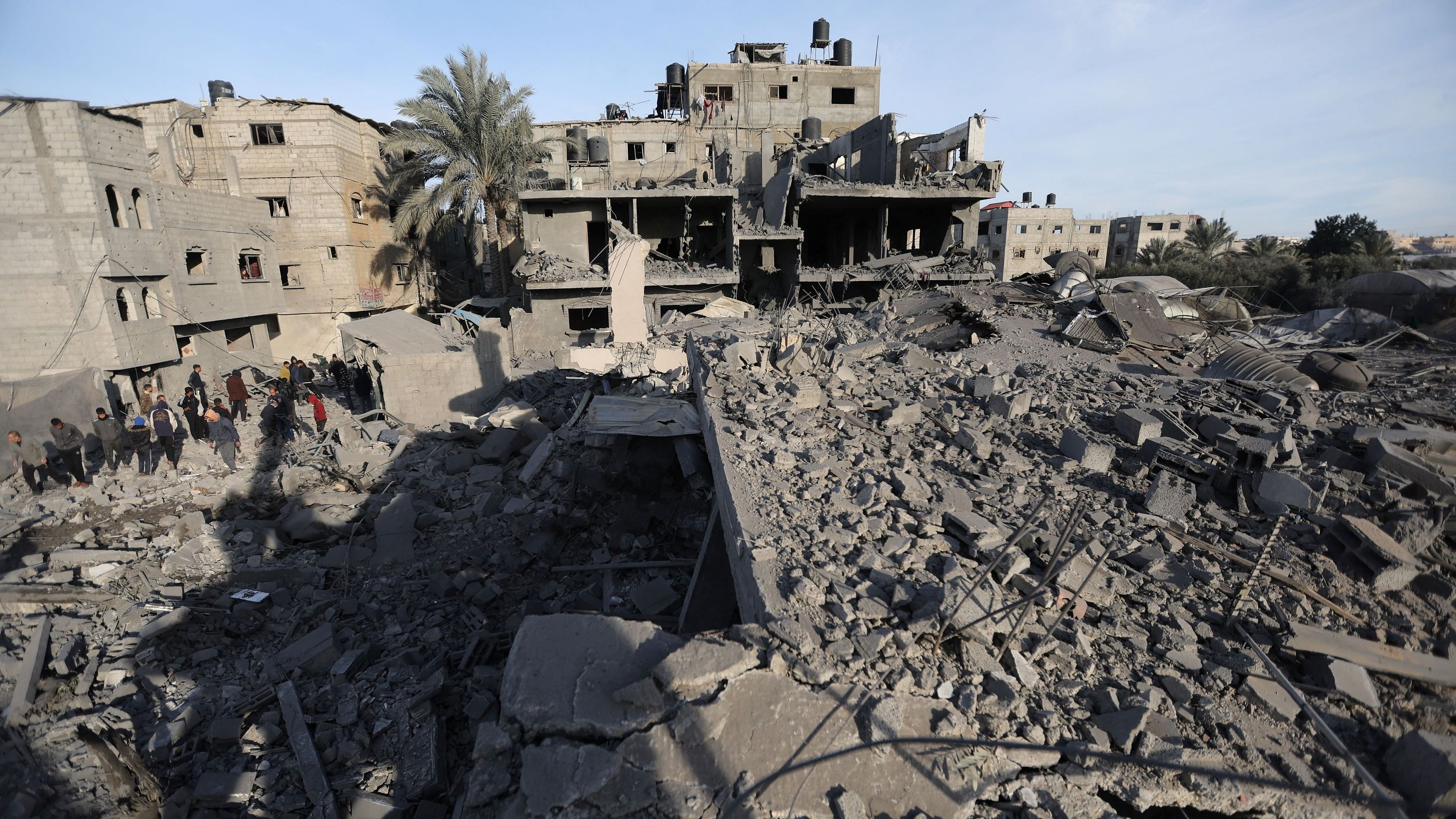 <div class="paragraphs"><p>The site of an Israeli strike on a house, amid the ongoing conflict between Israel and the Palestinian Islamist group Hamas, in Rafah in the southern Gaza Strip,</p></div>