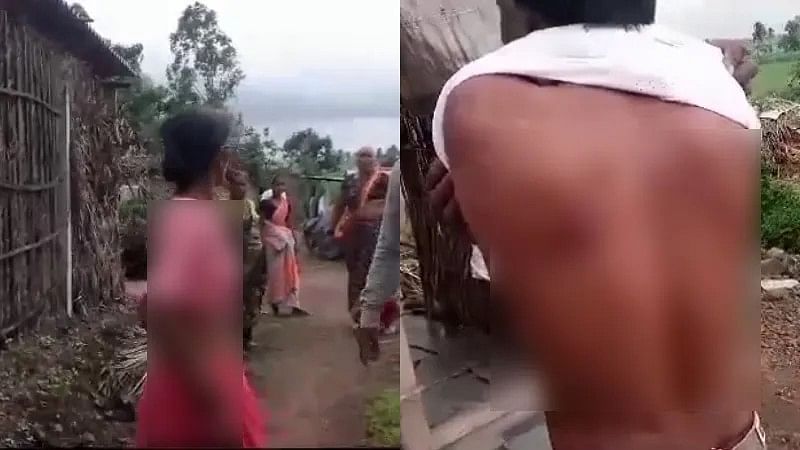 <div class="paragraphs"><p>Photos showing the woman who was stripped and her son, who was beaten up.</p></div>