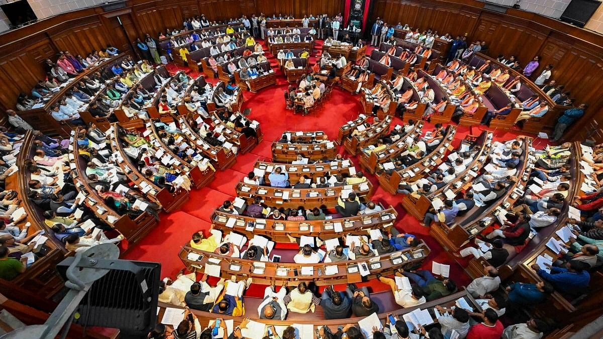 <div class="paragraphs"><p>West Bengal Assembly Speaker Biman Banerjee conducts proceedings during the Budget session of the Assembly, in Kolkata.</p></div>