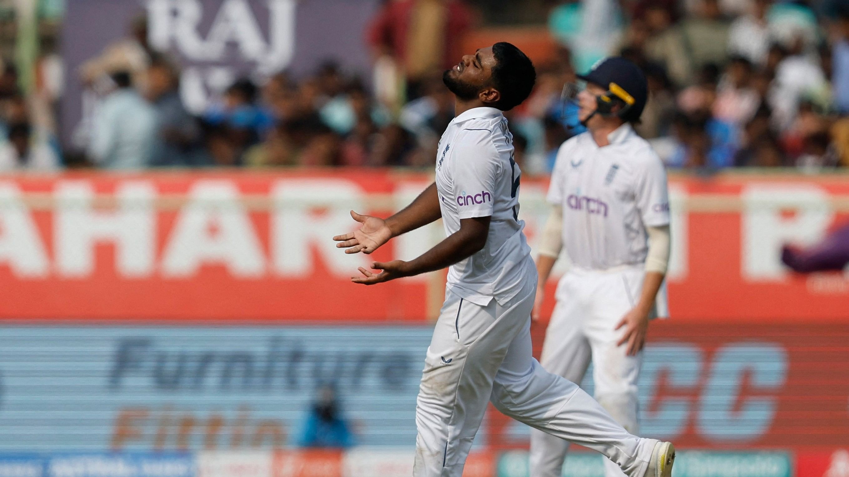 <div class="paragraphs"><p>England's Rehan Ahmed during the second Test between India and England in&nbsp;Visakhapatnam&nbsp;</p></div>