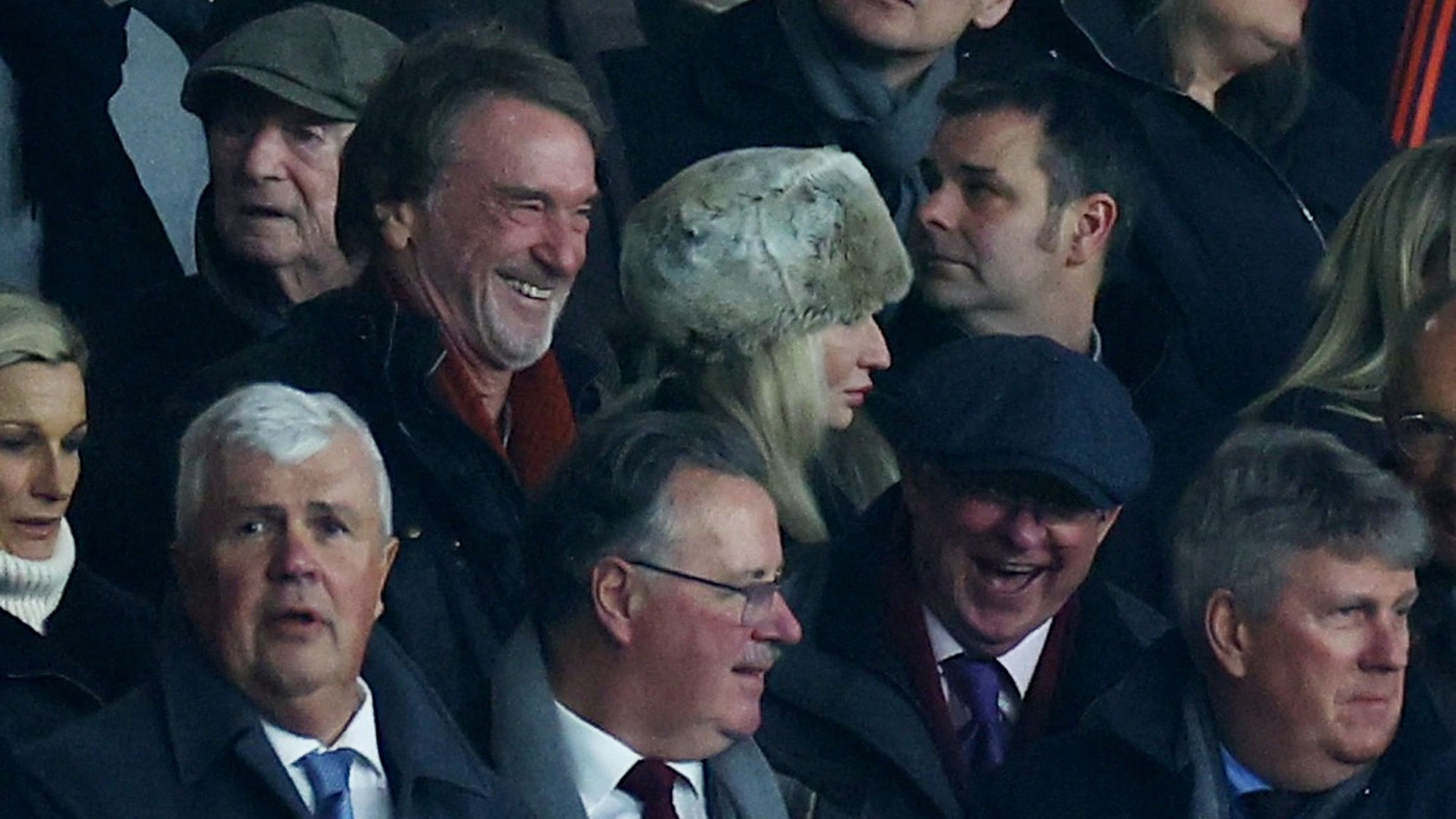 <div class="paragraphs"><p>A file photo of&nbsp;Manchester United co-owner Jim Ratcliffe and former manager Alex Ferguson in the stands before a match.</p></div>