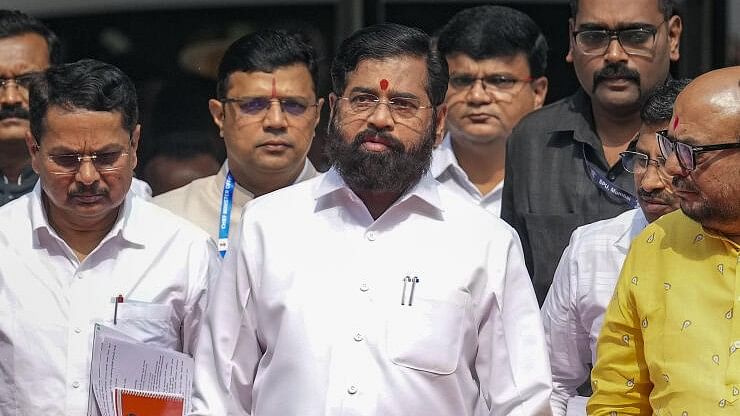 <div class="paragraphs"><p>Maharashtra CM&nbsp;Eknath Shinde arrives for the Budget session.&nbsp;</p></div>