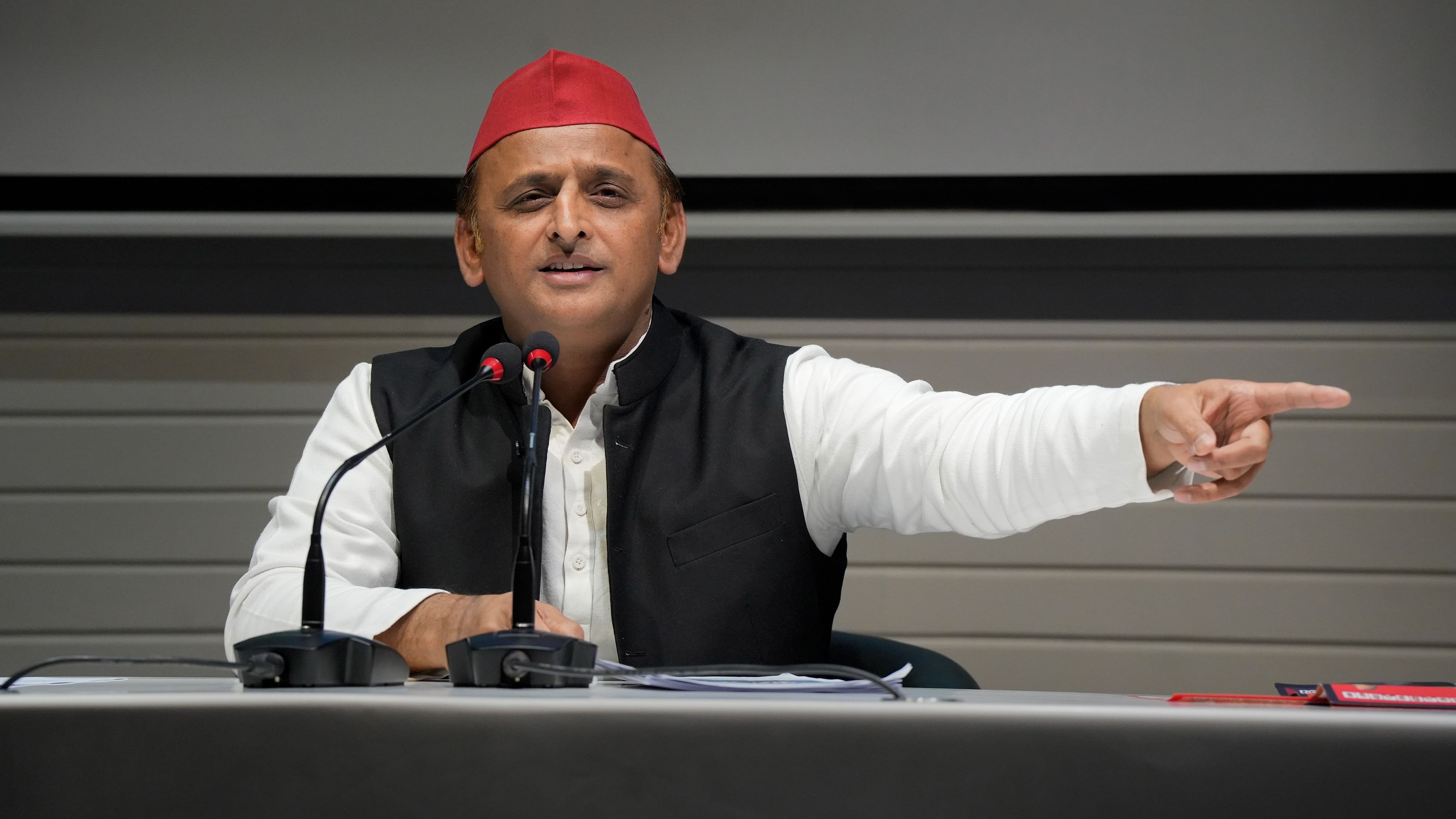 <div class="paragraphs"><p>A file photo of&nbsp;Samajwadi Party President Akhilesh Yadav at party office in Lucknow, </p></div>
