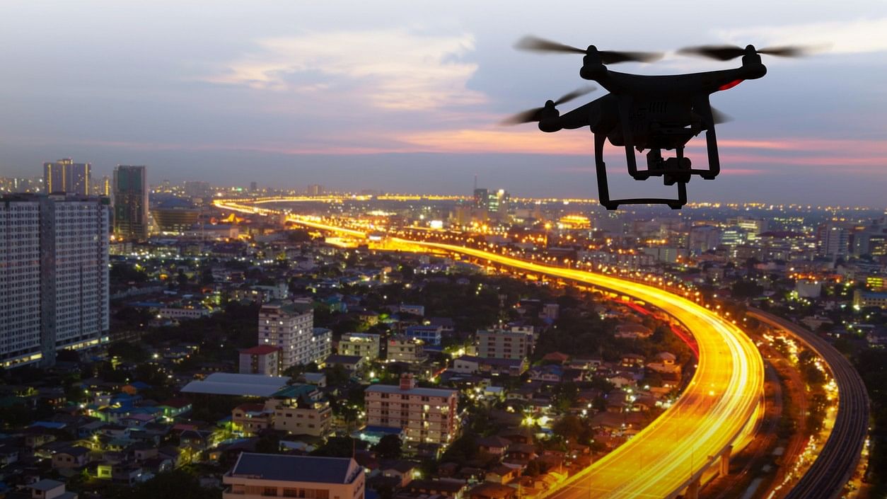 <div class="paragraphs"><p>Representative image showing a commercial drone flying over a city.</p></div>