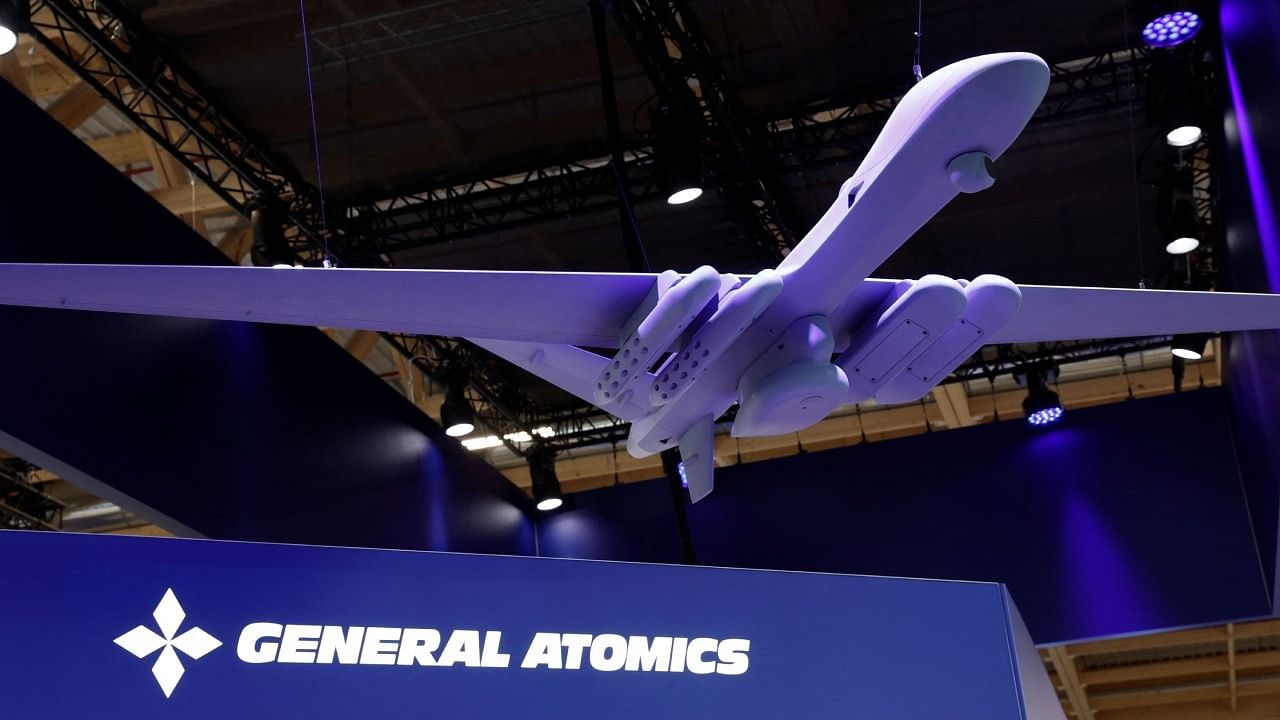 <div class="paragraphs"><p>A model of MQ-9B Sea Guardian manufactured by General Atomics. </p></div>