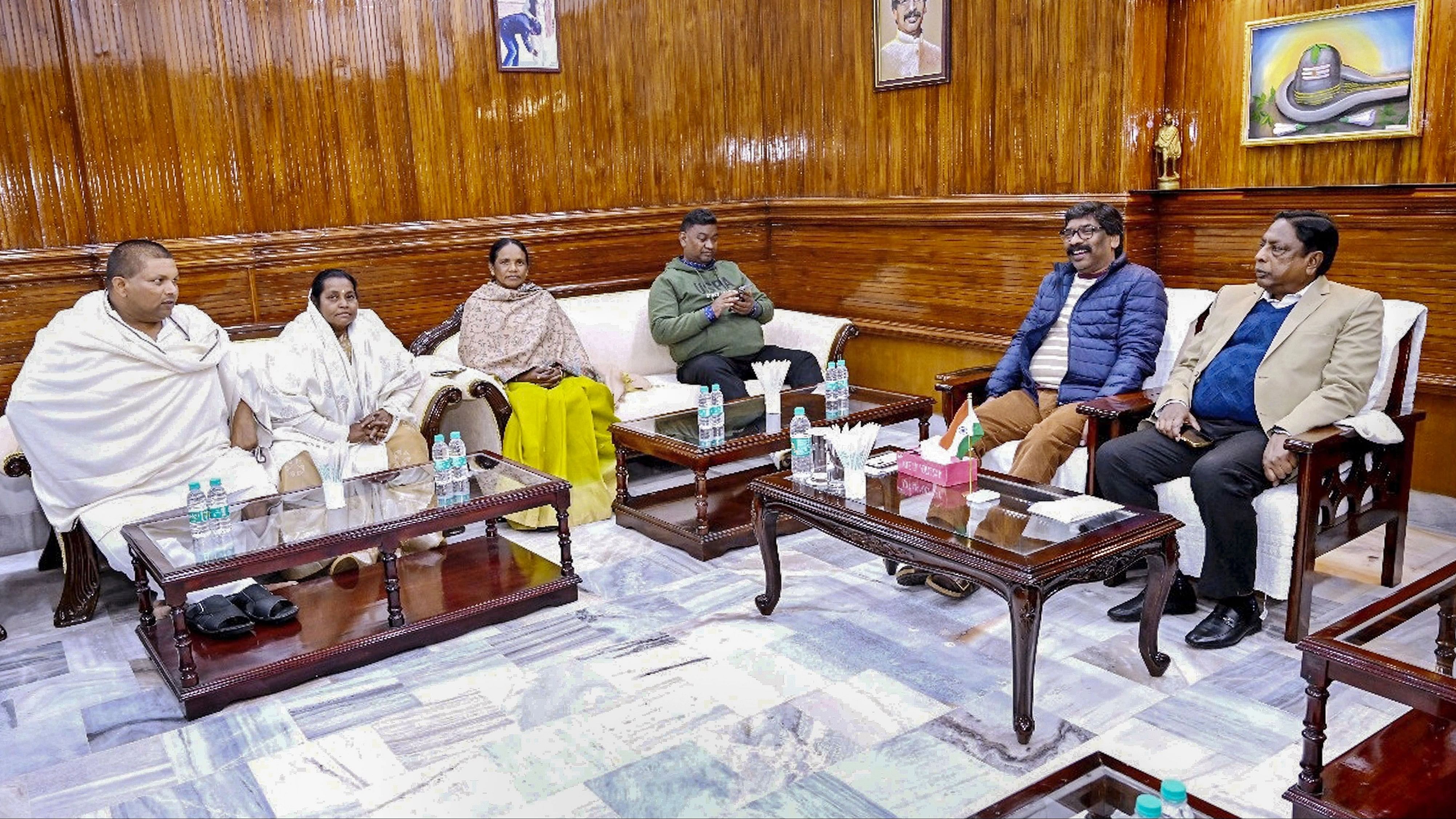 <div class="paragraphs"><p>Ranchi: Jharkhand Chief Minister Hemant Soren during a meeting of MLAs of the ruling JMM-led coalition, in Ranchi, Wednesday, January 3, 2024. </p></div>