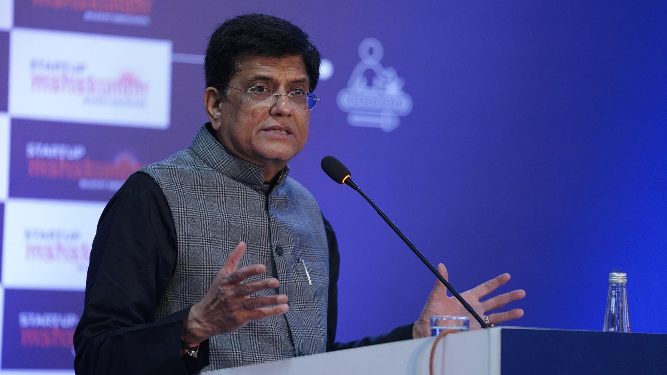<div class="paragraphs"><p>Piyush Goyal, Minister of Commerce &amp; Industry, Consumer Affairs, Food &amp; Public Distribution &amp; Textiles.</p></div>