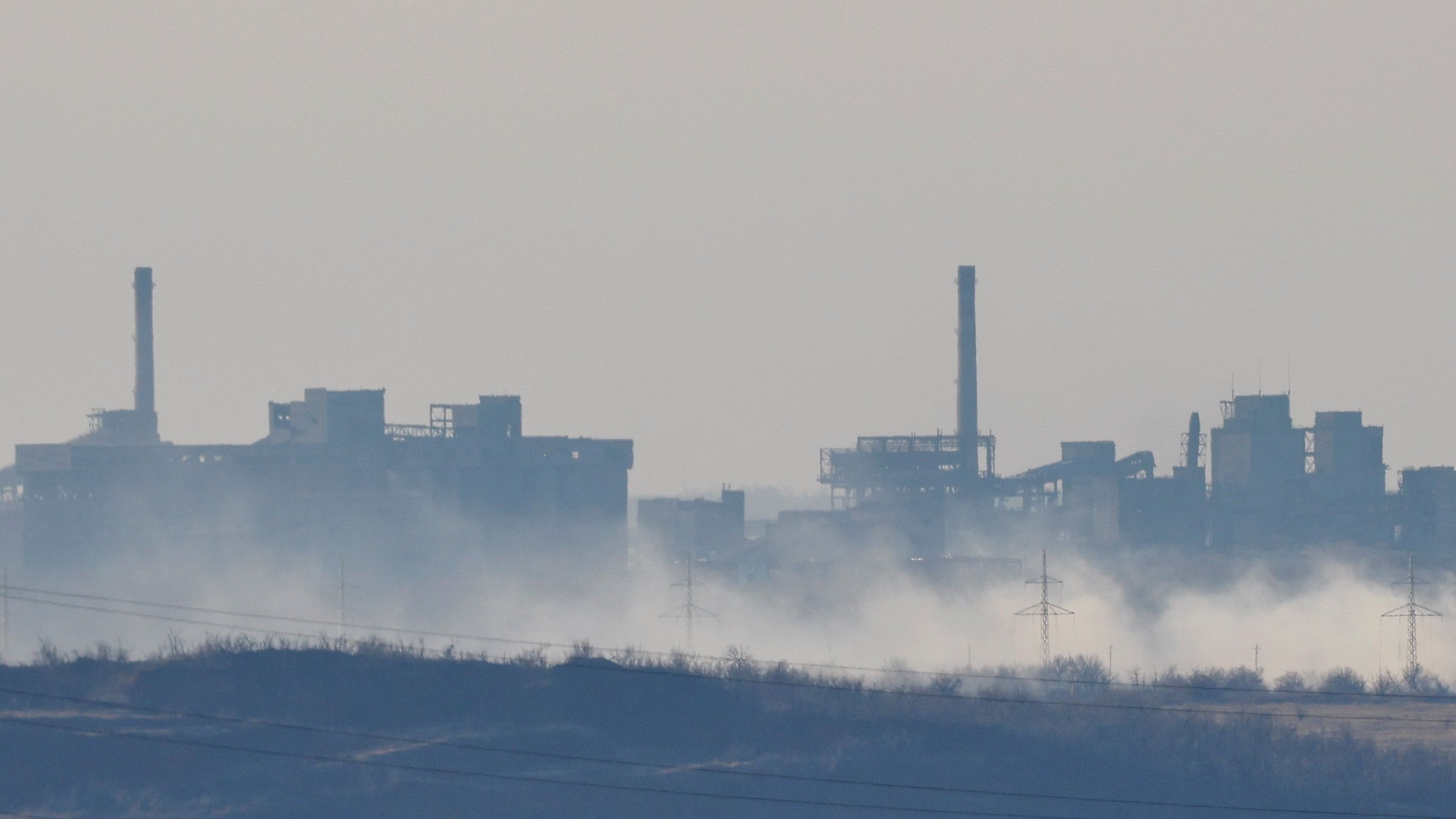 <div class="paragraphs"><p>Smoke rises near the Avdiivka Coke and Chemical Plant in the town of Avdiivka in the course of Russia-Ukraine conflict.</p></div>