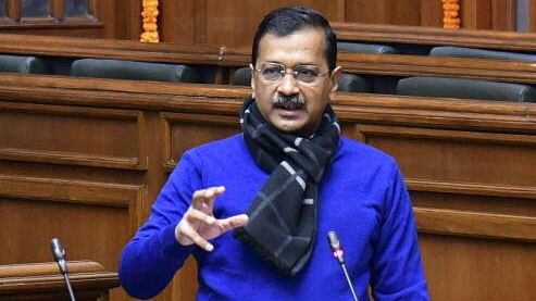 <div class="paragraphs"><p>Delhi Chief Minister Arvind Kejriwal addresses during his confidence motion in the Delhi Assembly, in New Delhi, Saturday, Feb. 17, 2024.</p></div>