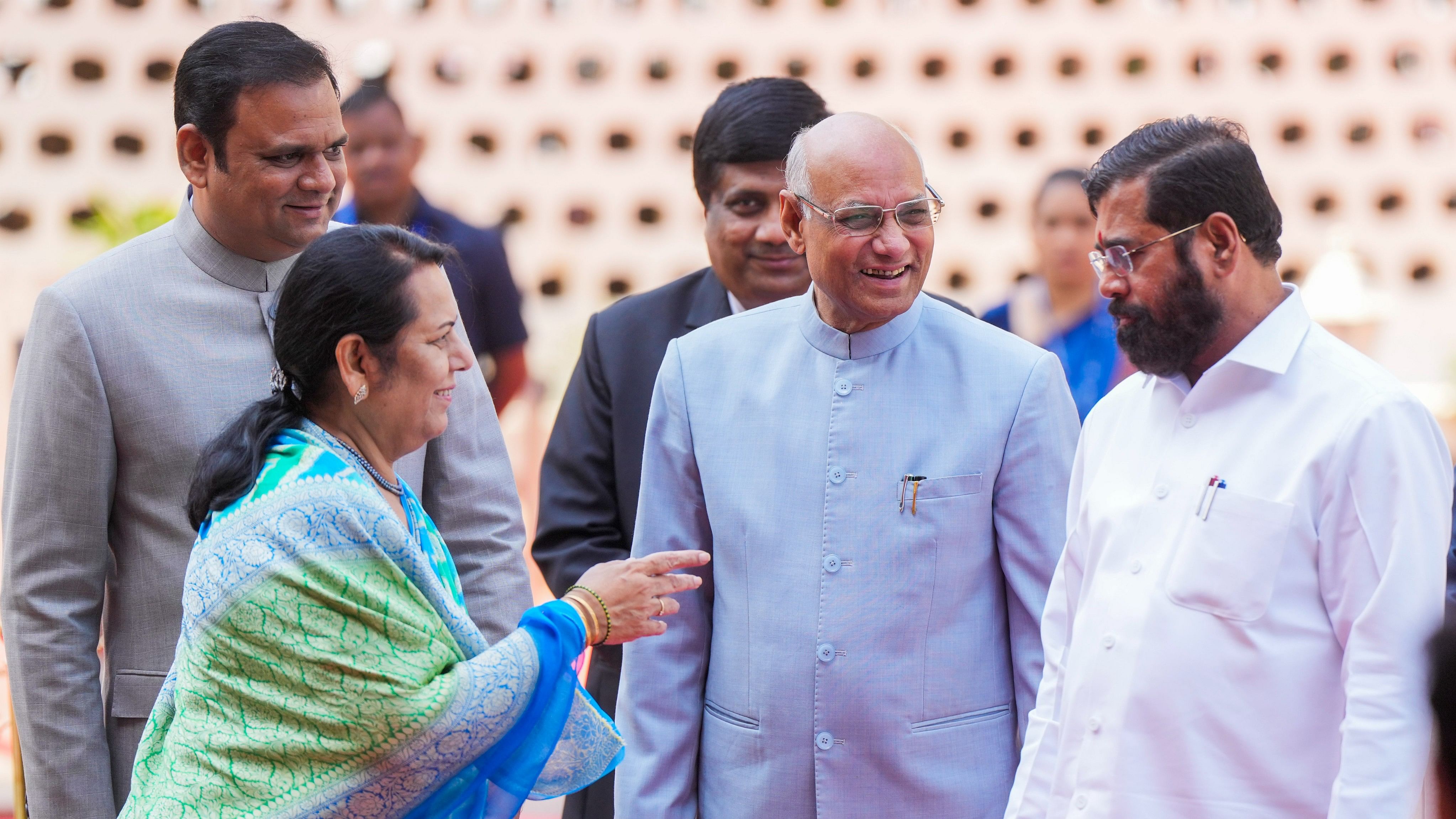 <div class="paragraphs"><p>Maharashtra Governor Ramesh Bais with Chief Minister Eknath Shinde, State Assembly Speaker Rahul Narwekar and Deputy Chairperson of State Legislative Council Neelam Gorhe during the one-day special session of the Assembly on Maratha reservation, in Mumbai, Tuesday, Feb. 20, 2024. </p></div>