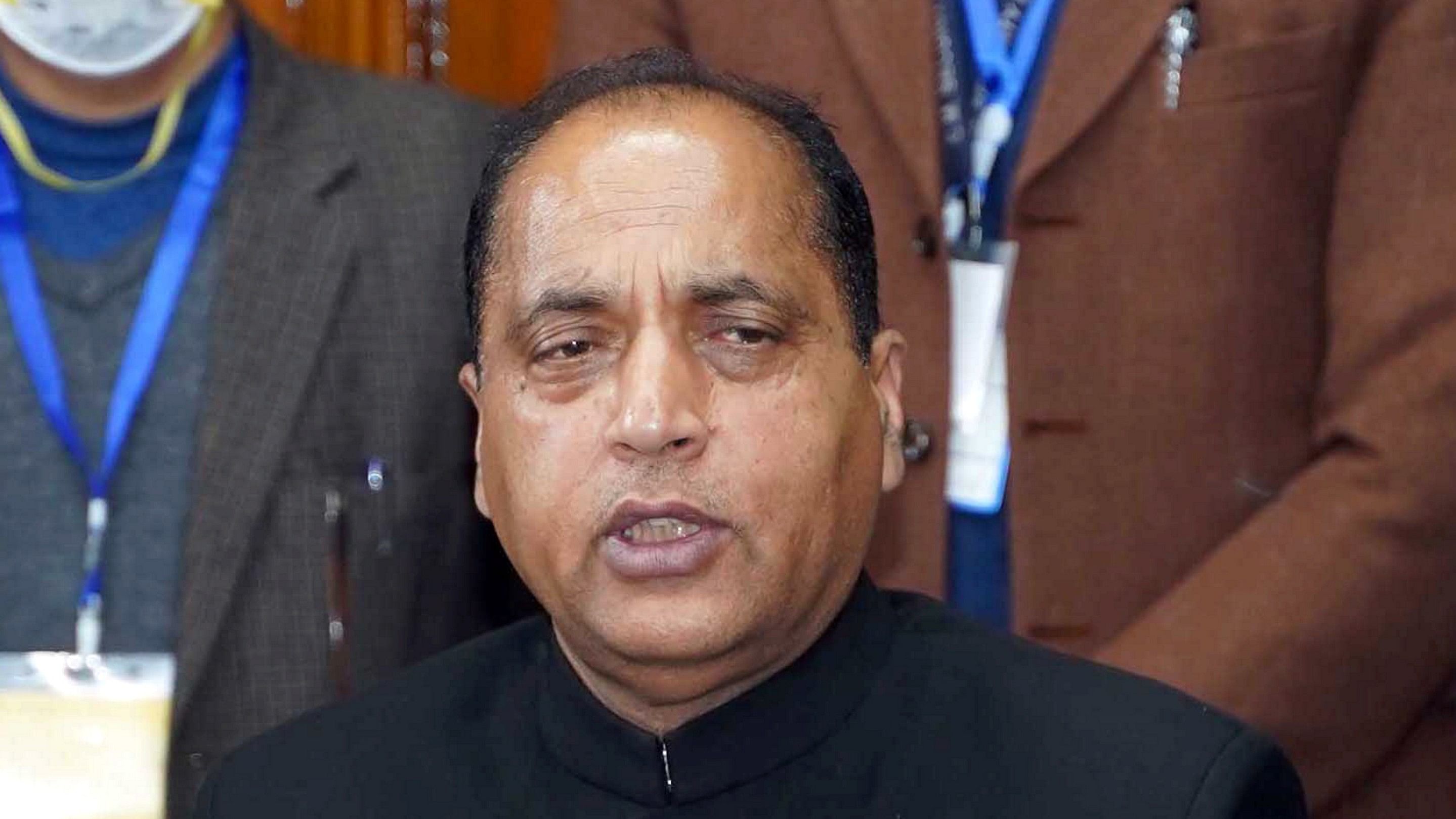 <div class="paragraphs"><p>A file photo of former Himachal Pradesh CM Leader of Opposition Jai Ram Thakur.</p></div>