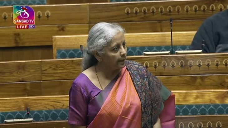 <div class="paragraphs"><p>Screengrab of Finance Minister Nirmala Sitharaman in Lok Sabha.</p></div>