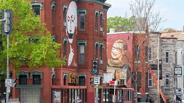 <div class="paragraphs"><p>A mural of Ruth Bader<br>Ginsberg in Washington.</p></div>