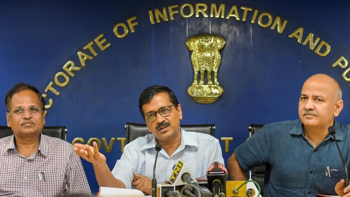 <div class="paragraphs"><p>AAP leaders&nbsp;Satyendar Jain, Arvind Kejriwal, and Manish Sisodia are all behind bars in connection to the alleged liquor 'scam'.</p></div>