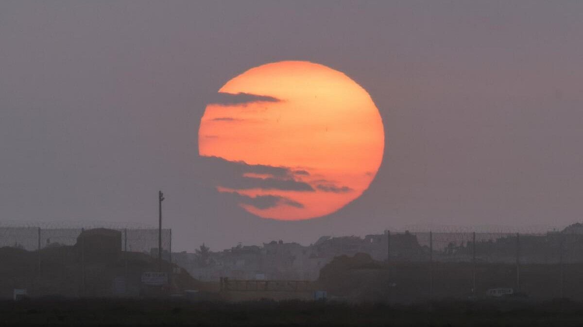 <div class="paragraphs"><p>The sun sets over Gaza as seen from Israel's border with Gaza in southern Israel</p></div><div class="paragraphs"><p><br></p></div>