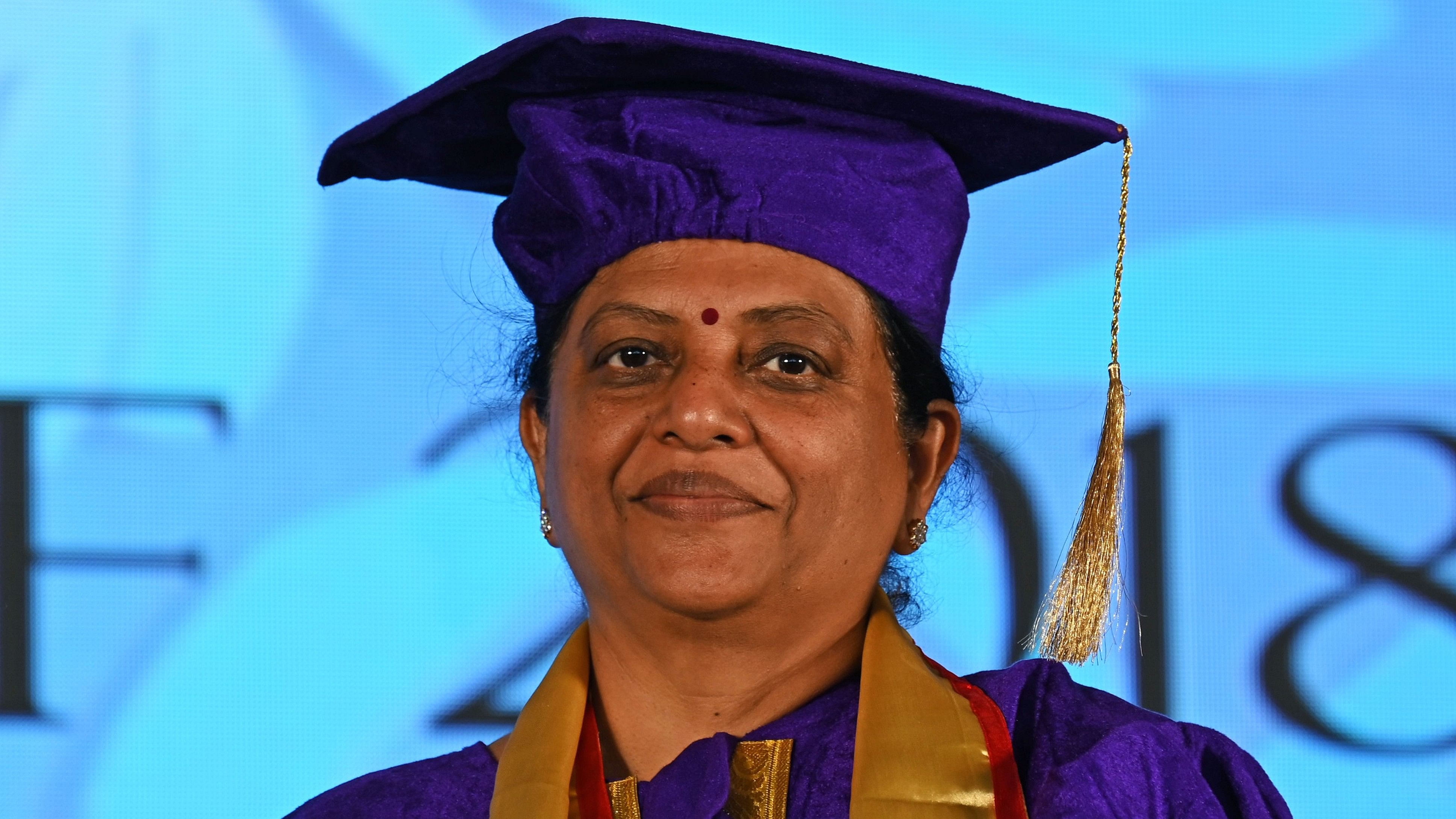 <div class="paragraphs"><p>Dr Tessy Thomas at the Bangalore Medical College and Research Institute (BMCRI) convocation on Friday.&nbsp;</p></div>