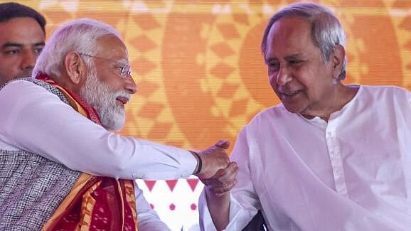 <div class="paragraphs"><p>Narendra Modi with Odisha Chief Minister Naveen Patnaik during the inauguration of various developmental projects, in Sambalpur in Feb 2024.</p></div>