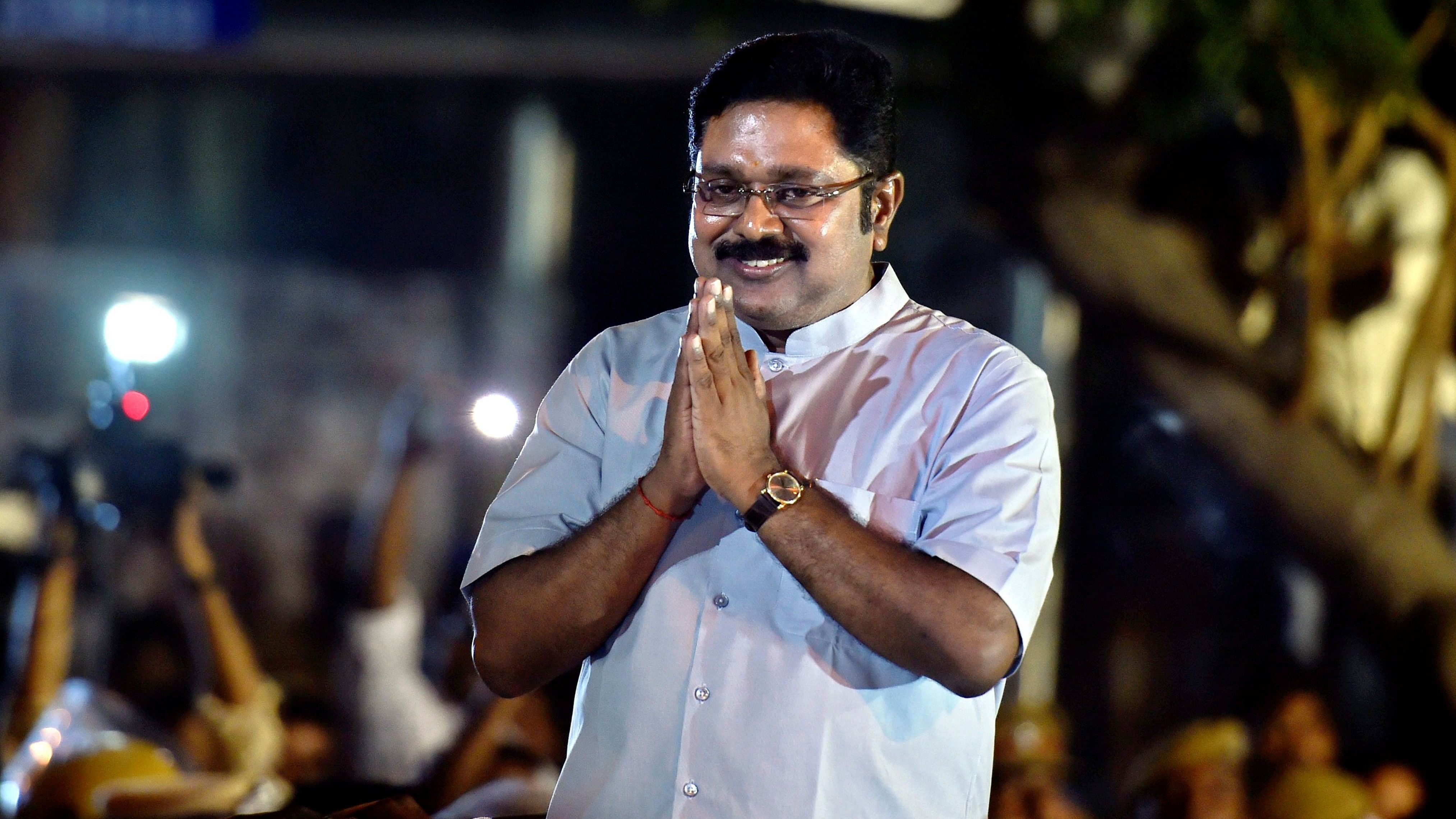 <div class="paragraphs"><p>AMMK leader&nbsp;T T V Dhinakaran.</p></div>