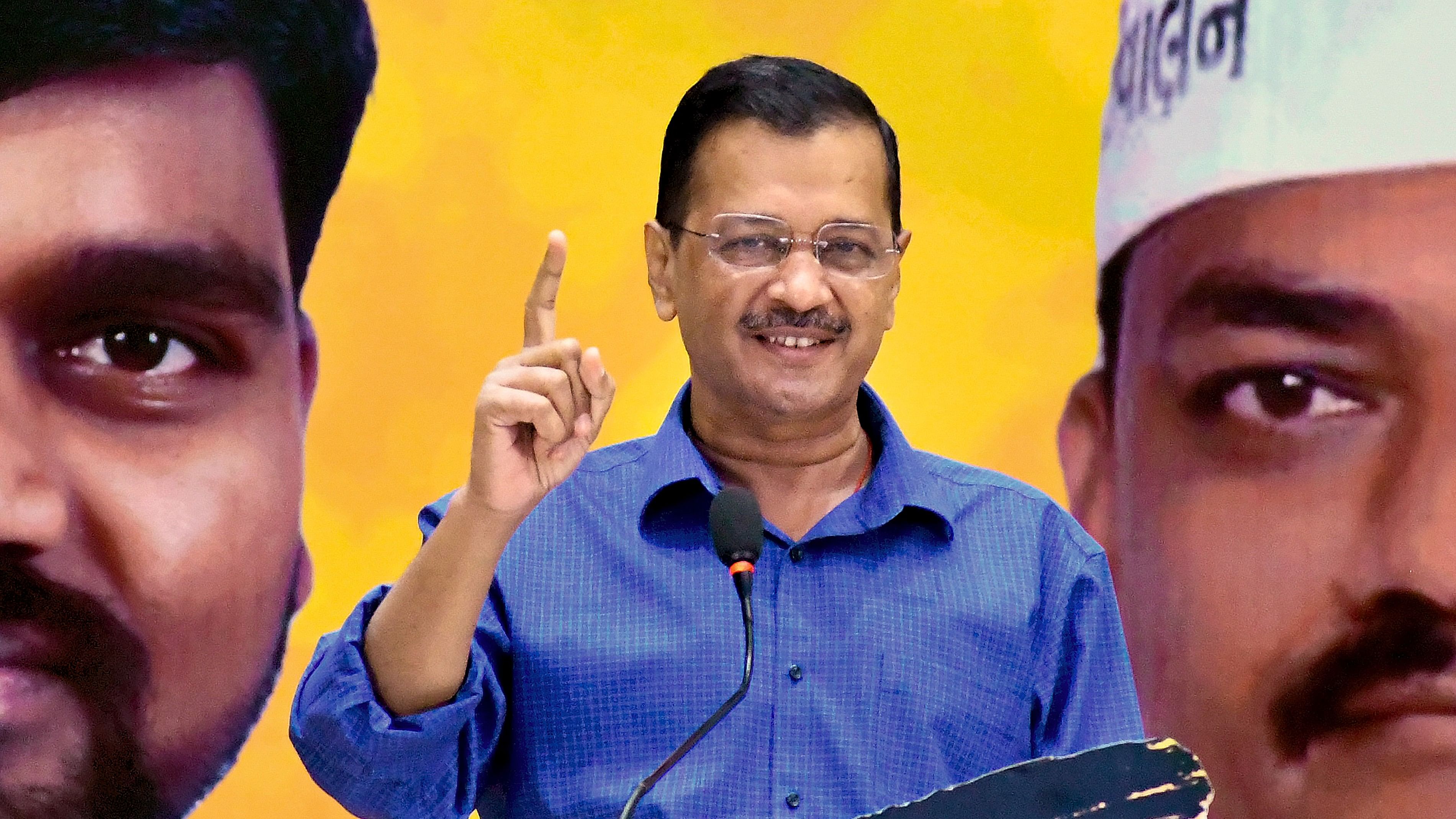 <div class="paragraphs"><p>Delhi Chief Minister Arvind Kejriwal speaks during a public meeting, ahead of the Lok Sabha elections, in Vadodara, Friday, March 15, 2024.</p></div>