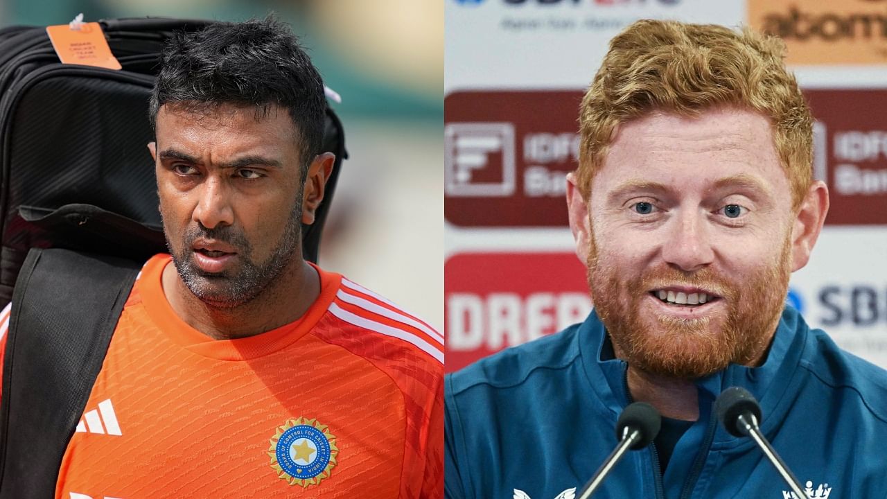 <div class="paragraphs"><p>(L to R) India off-spinner Ravichandran Ashwin;&nbsp;England batter Jonny Bairstow</p></div>