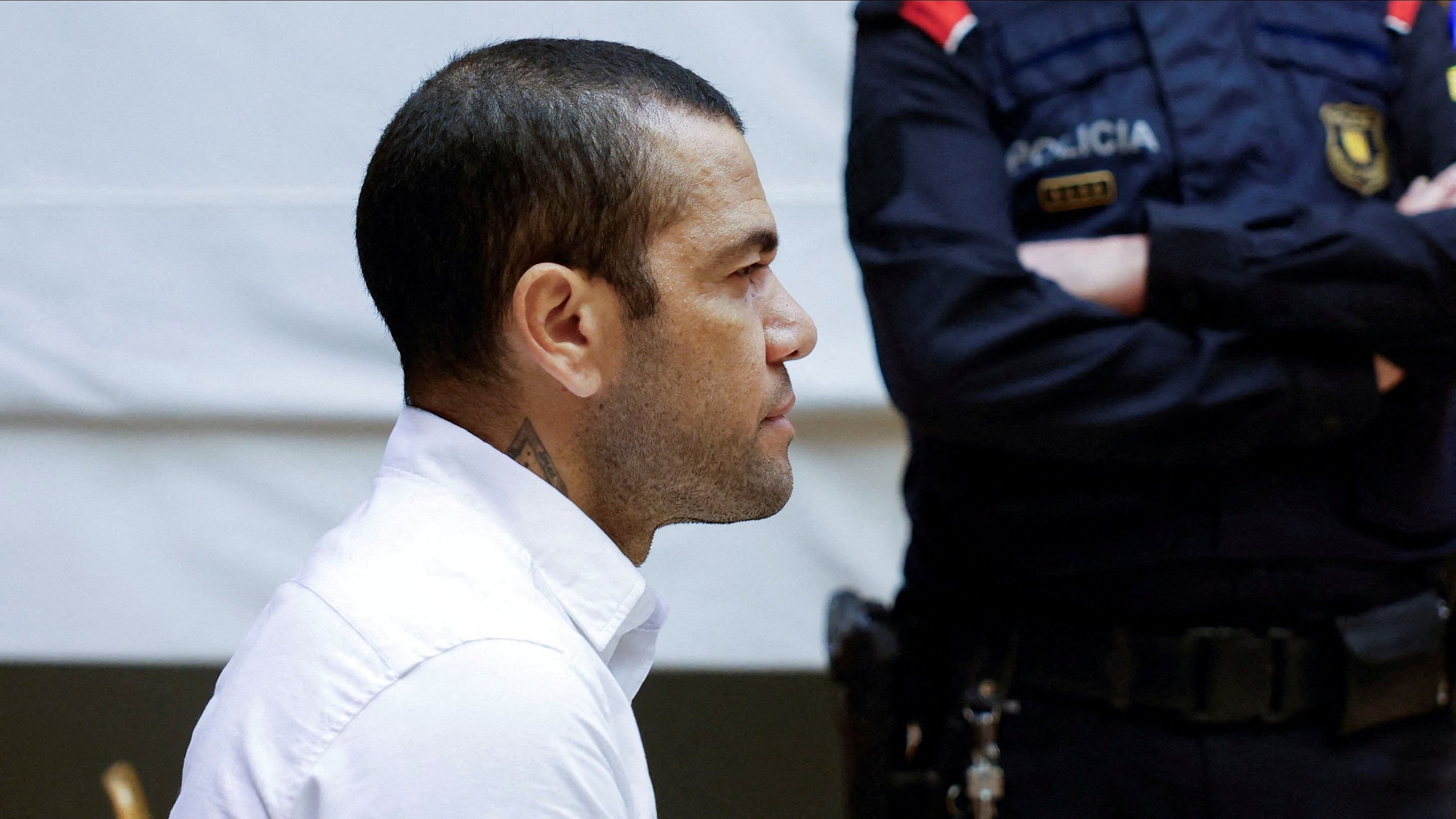 <div class="paragraphs"><p>Brazil soccer player Dani Alves sits in court during the first day of his trial in Barcelona, Spain, February 5, 2024. </p></div>