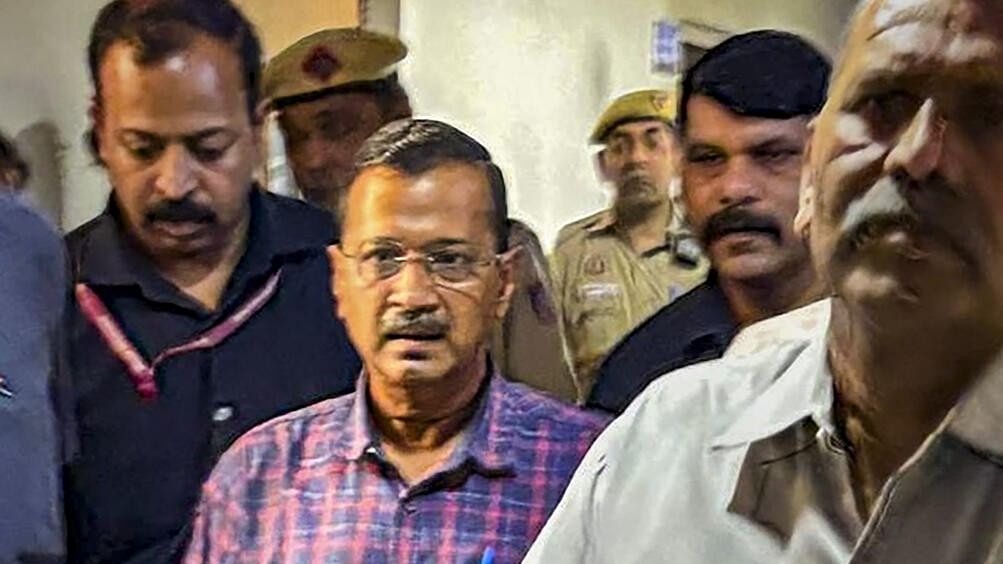 <div class="paragraphs"><p>Delhi Chief Minister Arvind Kejriwal arrives to appear before the Rouse Avenue Court in the money laundering case in New Delhi on Thursday, March 28, 2024. </p></div>