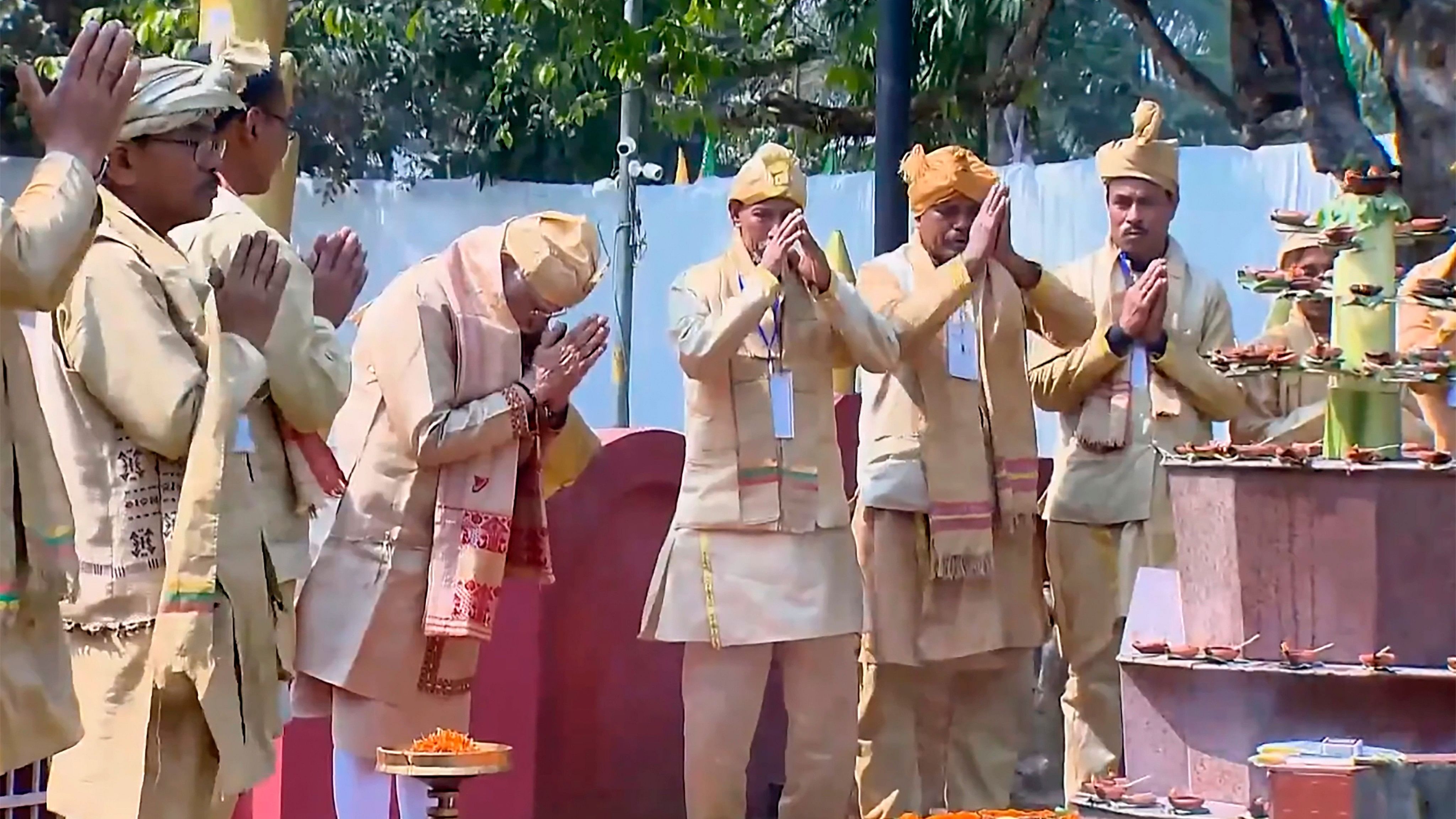 <div class="paragraphs"><p>Prime Minister Narendra Modi during unveiling of statue of Ahom general Lachit Borphukan, in Jorhat.</p></div>