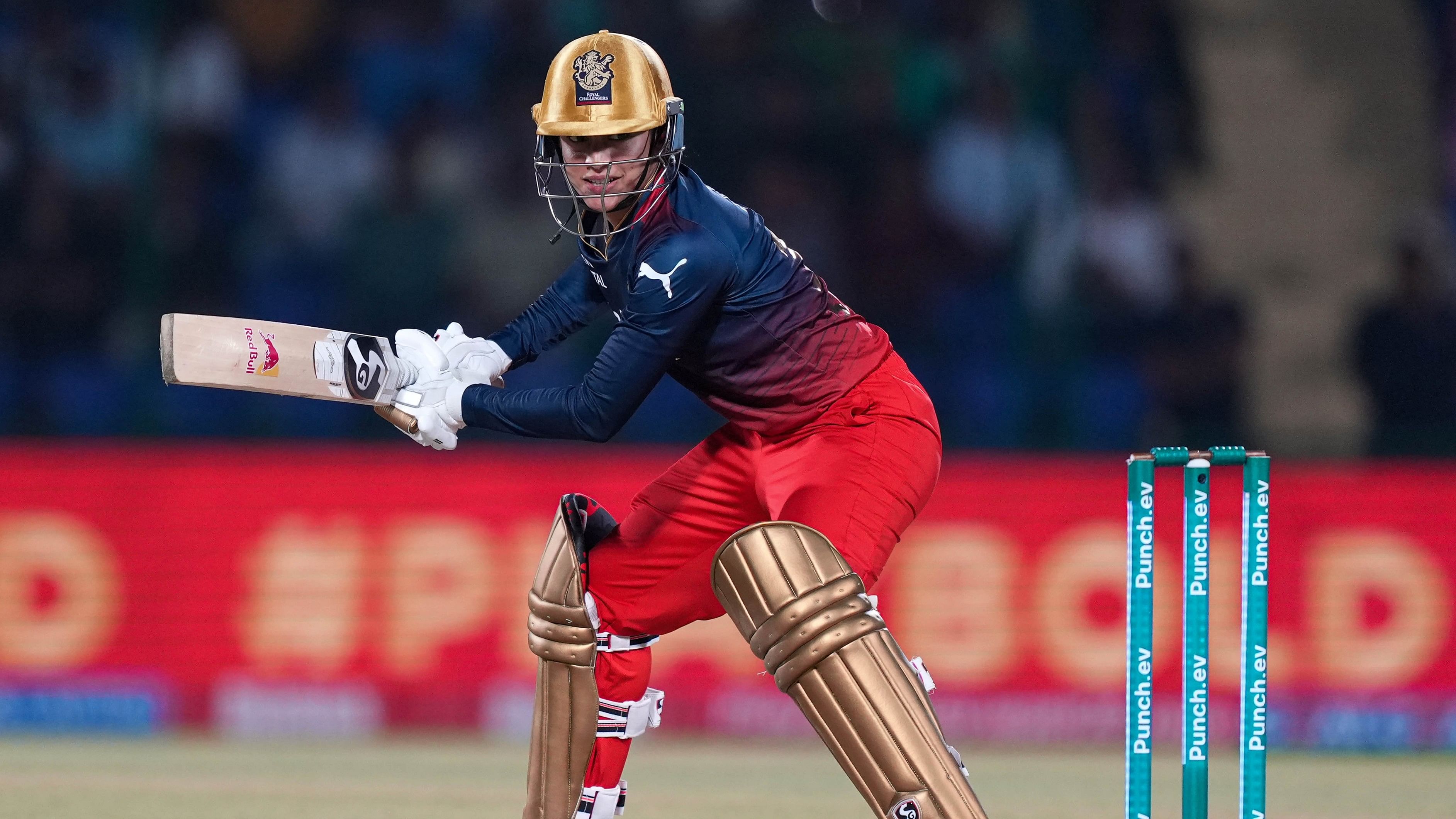 <div class="paragraphs"><p>Royal Challengers Bangalore batter Smriti Mandhana plays a shot during the Women's Premier League (WPL) 2024 cricket match between Mumbai Indians and Royal Challengers Bangalore, at Arun Jaitley Stadium in New Delhi.</p></div>