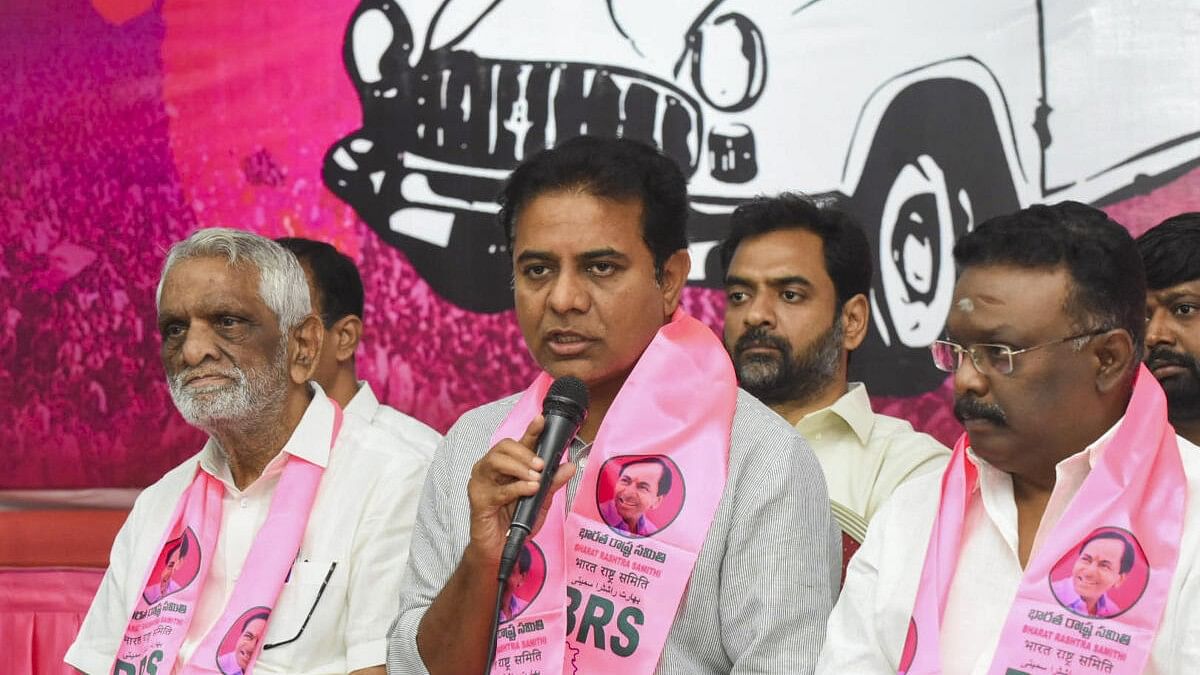 <div class="paragraphs"><p>BRS working president KT Rama Rao with other party leaders.</p></div>