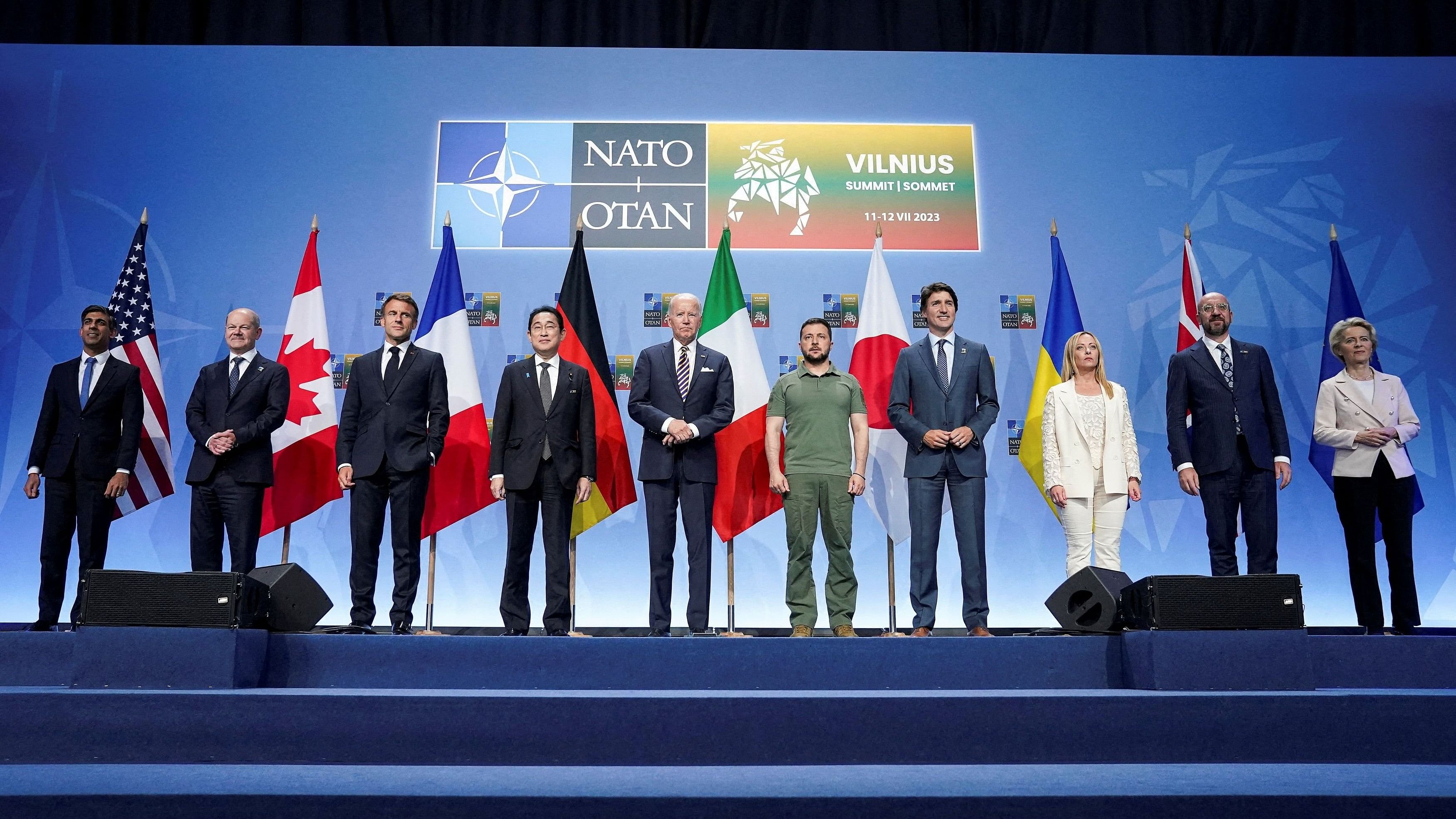 <div class="paragraphs"><p>File photo of Ukraine’s President Volodymyr Zelenskiy&nbsp;with G7 leaders.</p></div>