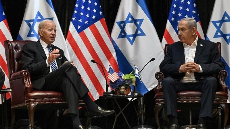 <div class="paragraphs"><p>US president Joe Biden and Israel's Benjamin Netanyahu.&nbsp;</p></div>