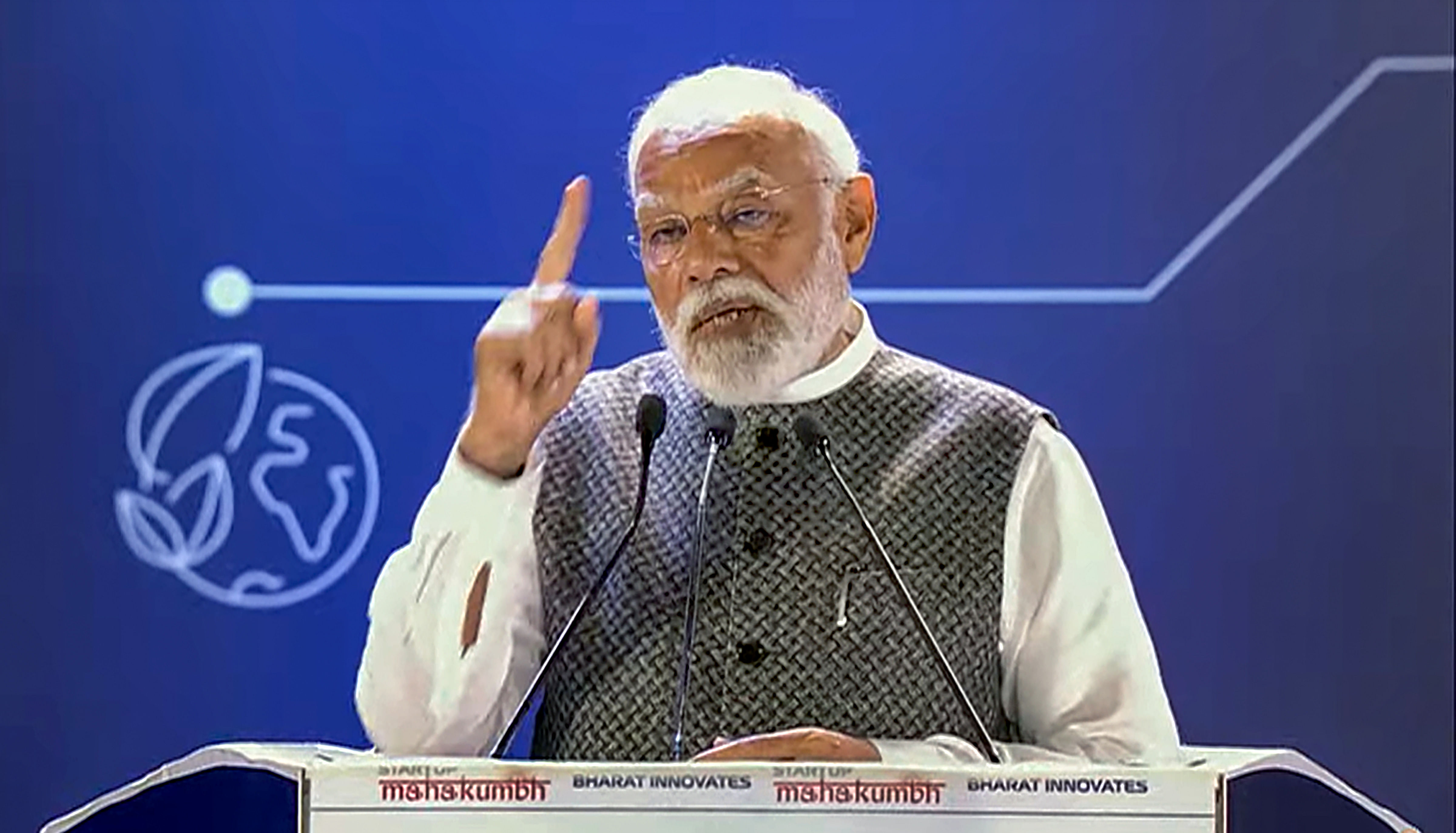 <div class="paragraphs"><p> Delhi: Prime Minister Narendra Modi addresses the 'Startup Mahakumbh' at the Bharat Mandapam, in New Delhi, Wednesday, March 20, 2024. </p></div>