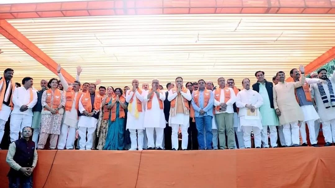 <div class="paragraphs"><p>Lalchand Kataria and other former Congress leaders joined BJP in presence of Rajasthan CM Bhajanlal Sharma and state president C P Joshi.</p></div>