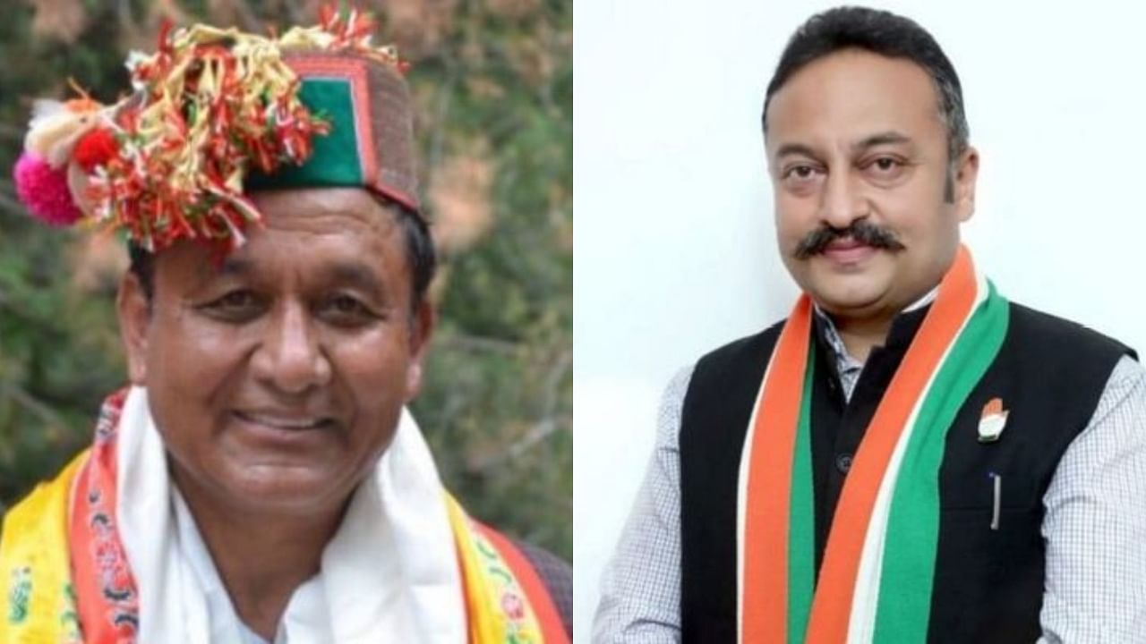 <div class="paragraphs"><p>Himachal ministers Jagat Negi and Rohit Thakur (R)</p></div>