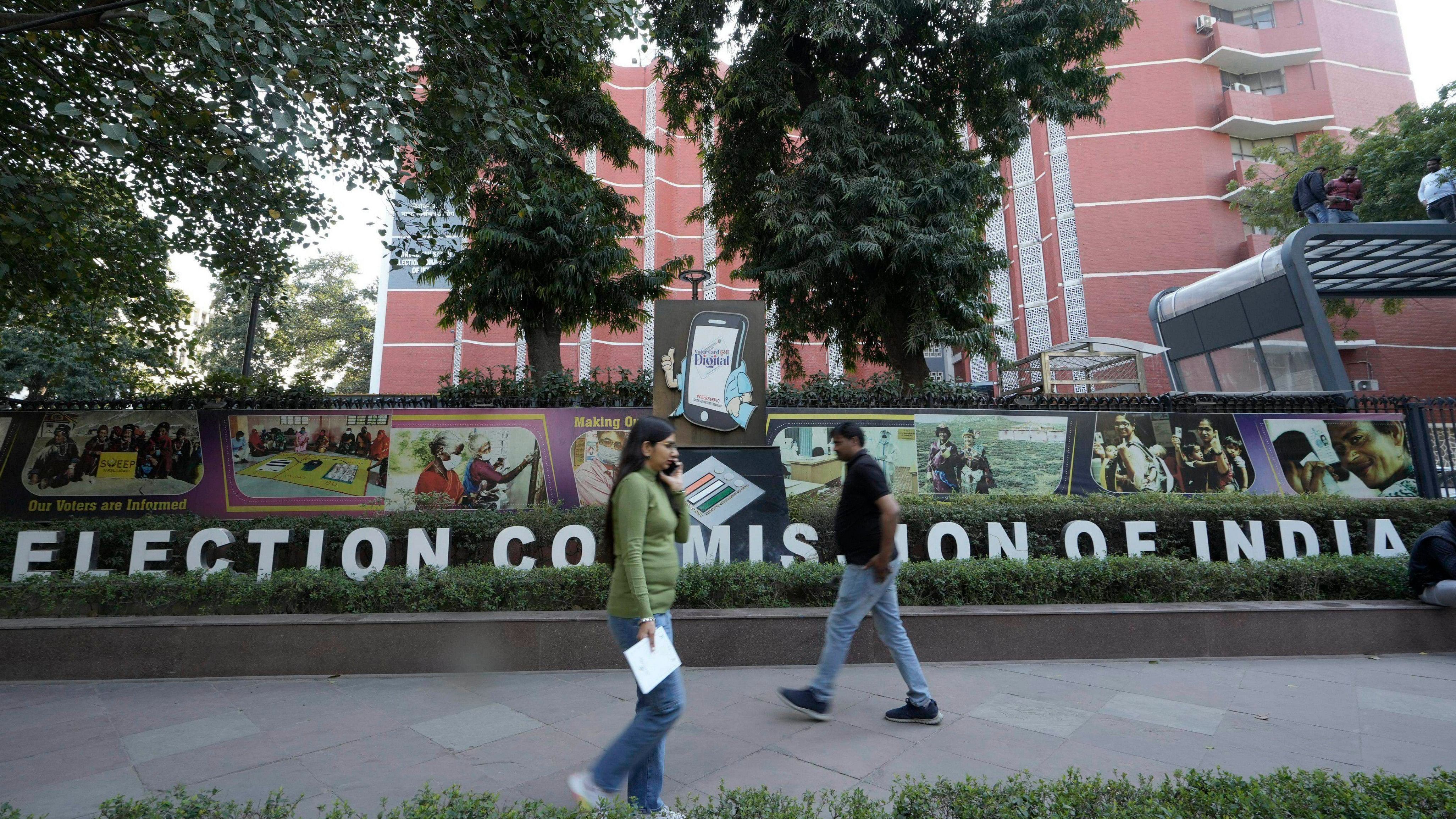 <div class="paragraphs"><p>The Election Commission of India (ECI) premises, in New Delhi.&nbsp;</p></div>