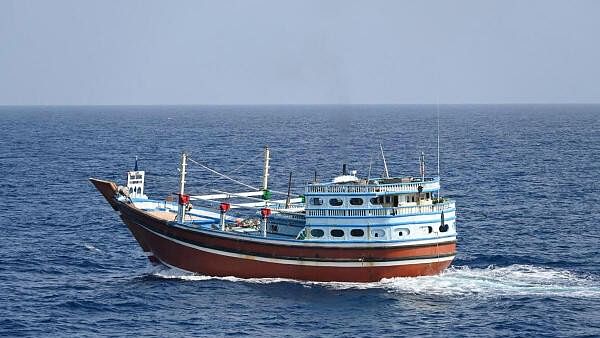 <div class="paragraphs"><p>The Indian Navy's operation freed the hijacked Iranian fishing vessel 'Al-Kambar', approx 90 nm South West of Socotra.</p></div>