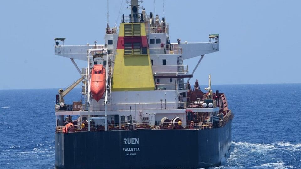 <div class="paragraphs"><p>MV Ruen, which had been hijacked by Somali pirates on 14 December</p></div>