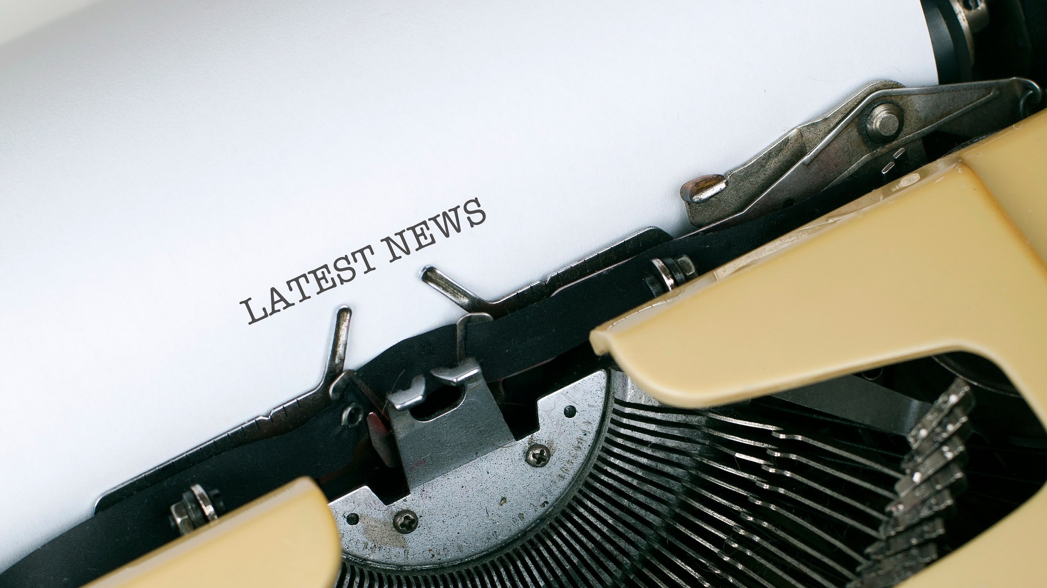 <div class="paragraphs"><p>News writing on typewriter.&nbsp;</p></div>