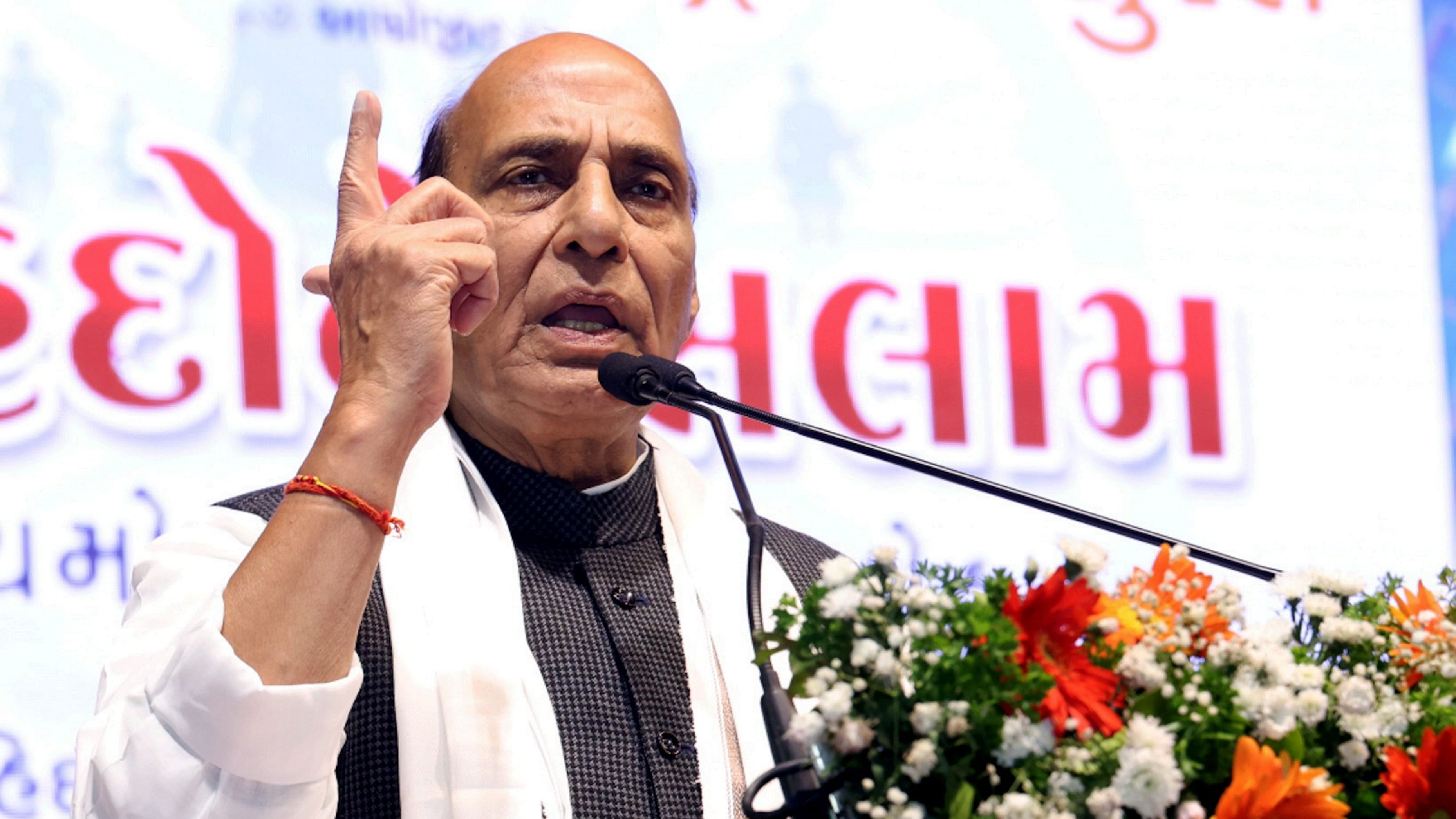 <div class="paragraphs"><p>A file photo of Defence Minister Rajnath Singh.</p></div>