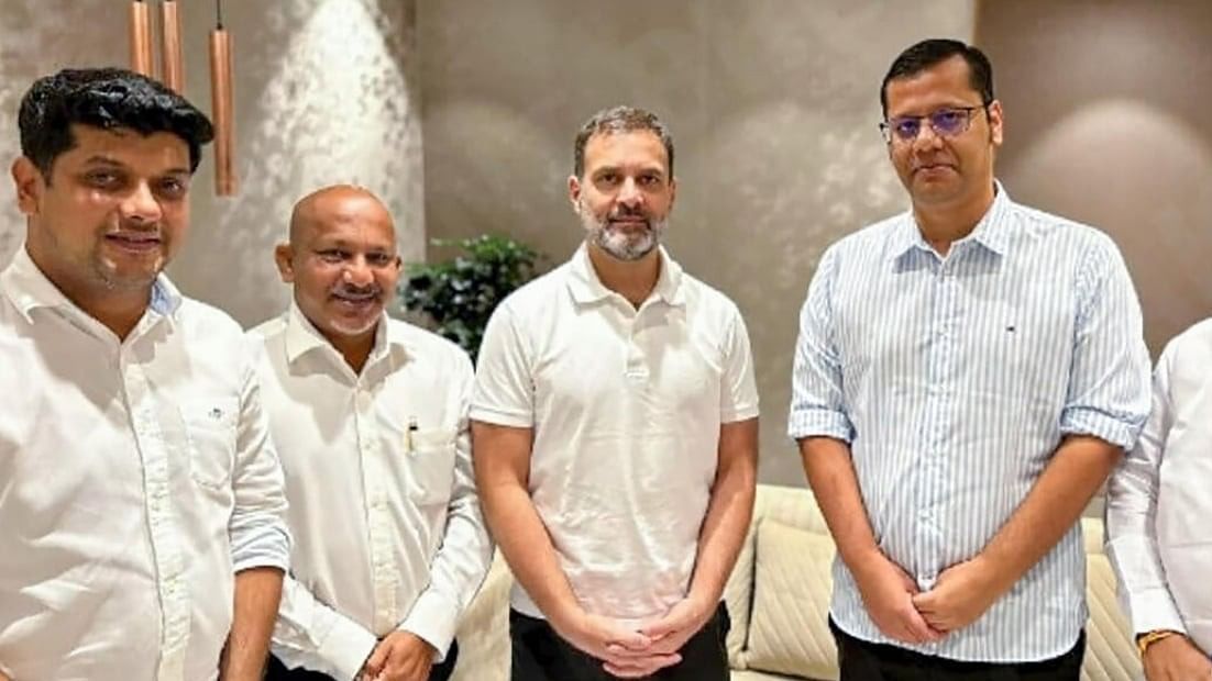 <div class="paragraphs"><p>File photo of Congress leader Rahul Gandhi, State Congress President Amit Patkar, Leader of Opposition in State Assembly Yuri Alemao and MLA Altone D'Costa, in Goa.</p></div>