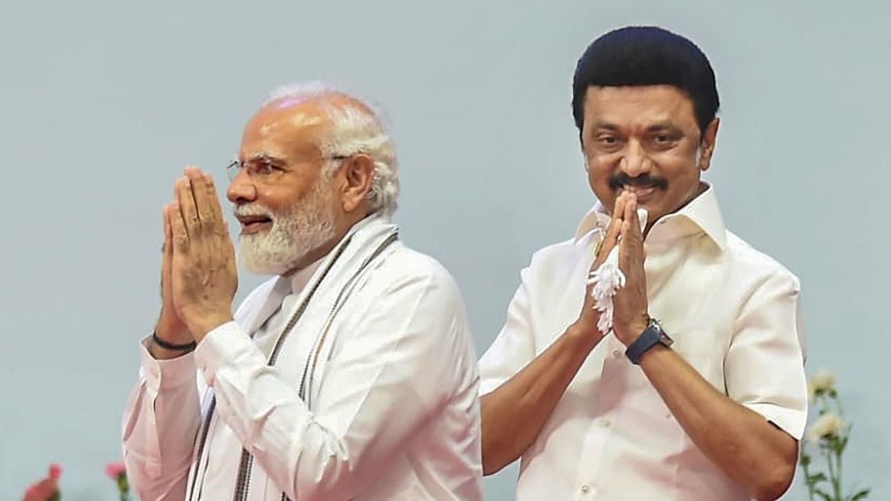 <div class="paragraphs"><p>PM Modi with MK Stalin in Chennai. </p></div>