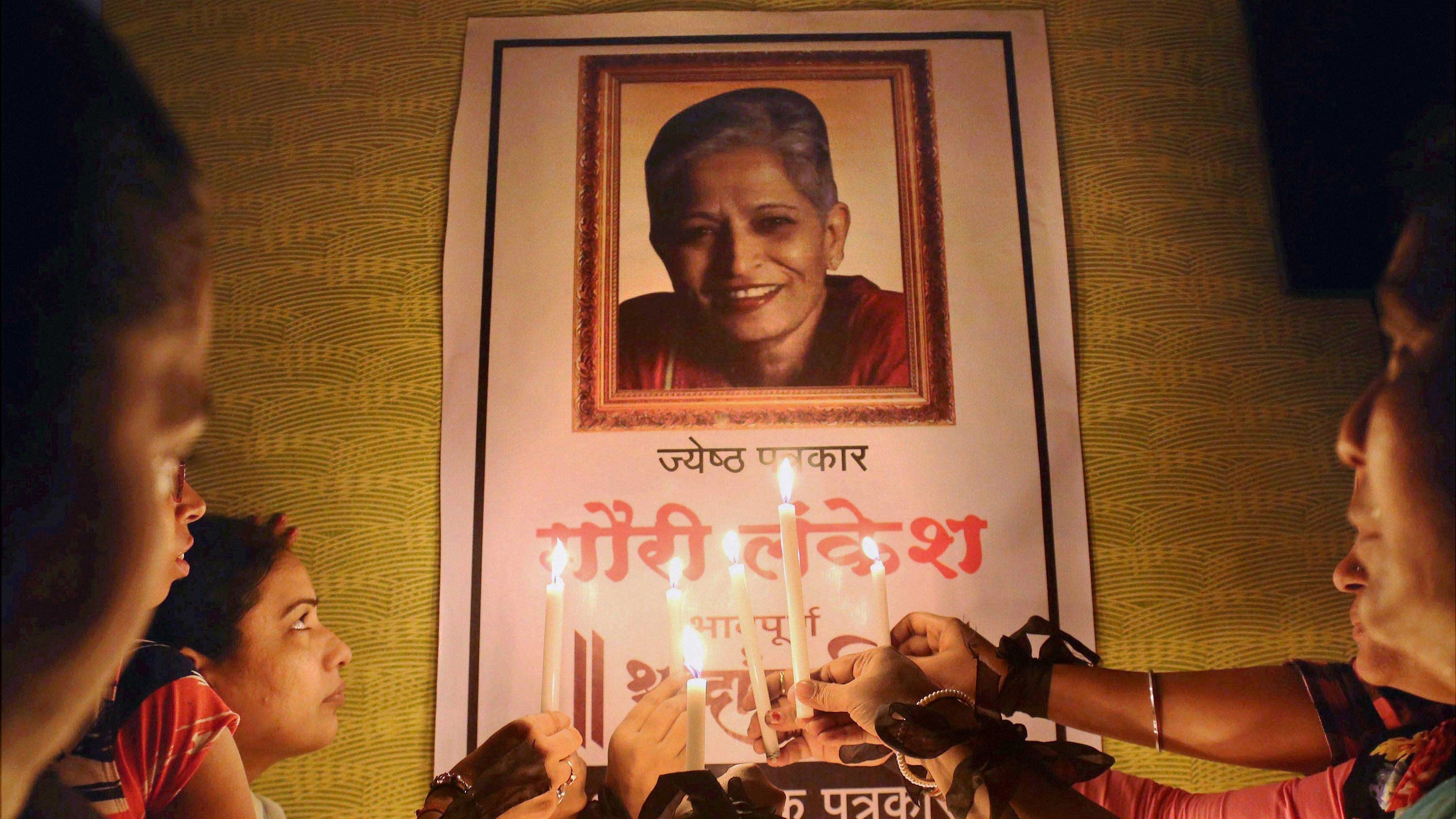 <div class="paragraphs"><p>Journalist Gauri Lankesh memorial event. Representative image.</p></div>