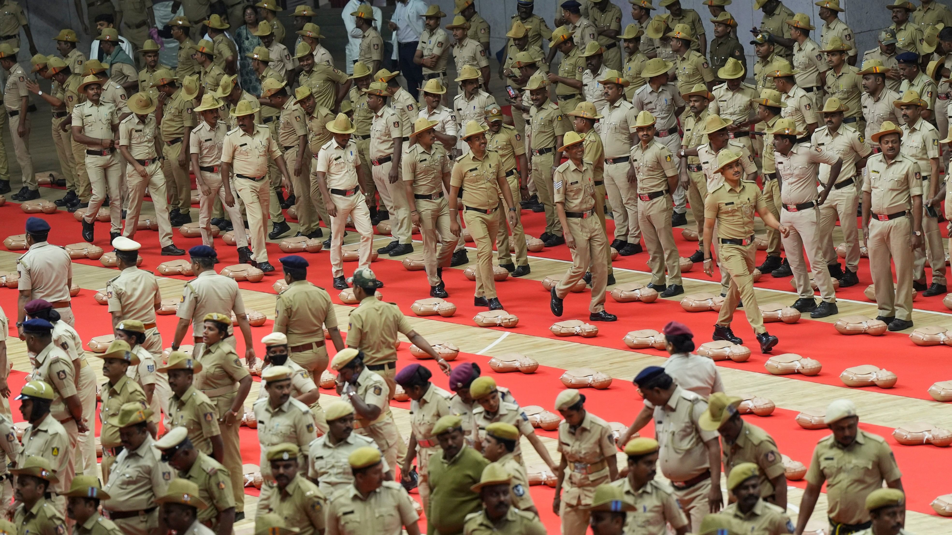 <div class="paragraphs"><p>Karnataka State Police personnel during a training programme.</p></div>