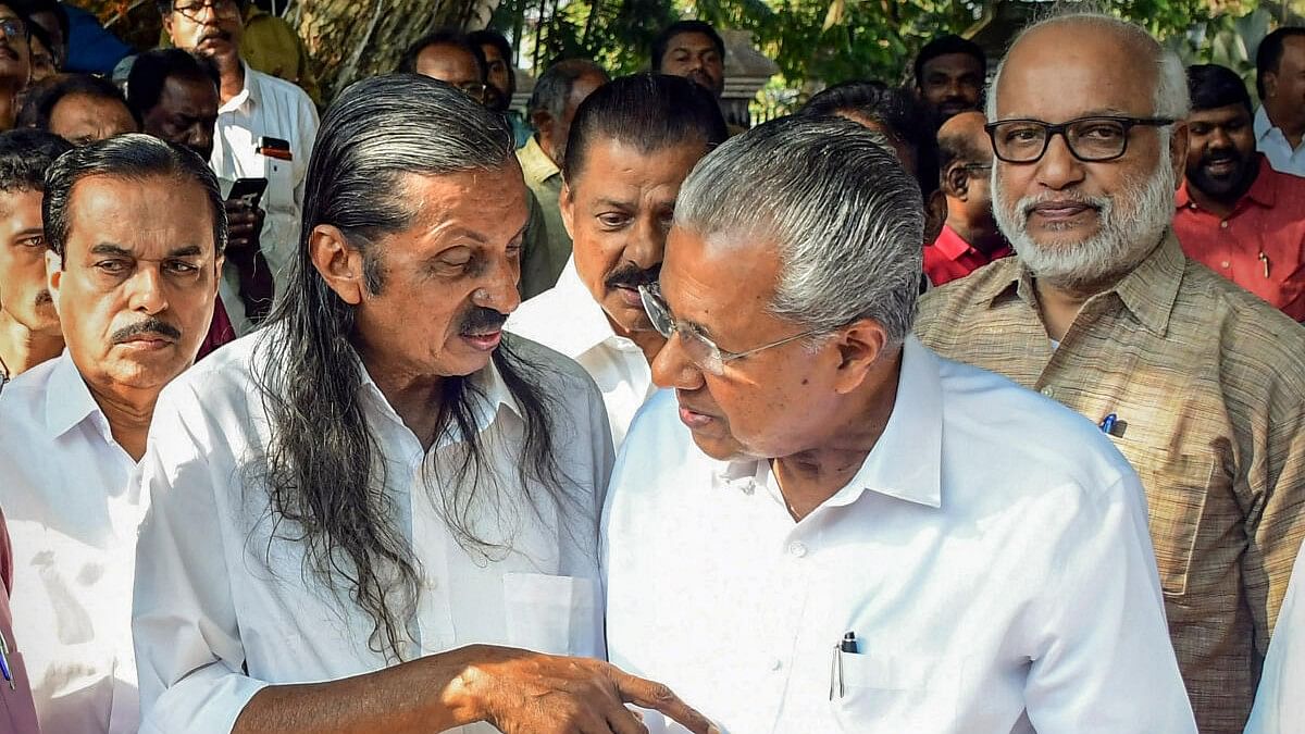 <div class="paragraphs"><p>CPI candidate Panniyan Raveendra (left) has already shared his bank account details through social media seeking support for electioneering.</p></div>