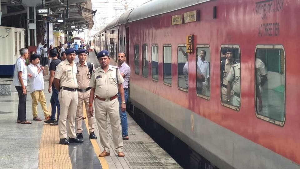 <div class="paragraphs"><p>The Mumbai-Jaipur Superfast Express train at the Mumbai Central Station, Monday, July 31, 2023. </p></div>